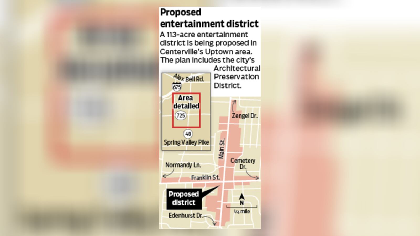 Centerville businessman Patrick Beckel has applied to create a 113-acre entertainment district that includes the city’s Architectural Preservation District. MARSHALL GORBY/STAFF