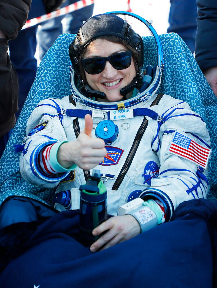 Photos: NASA astronaut Christina Koch returns to Earth