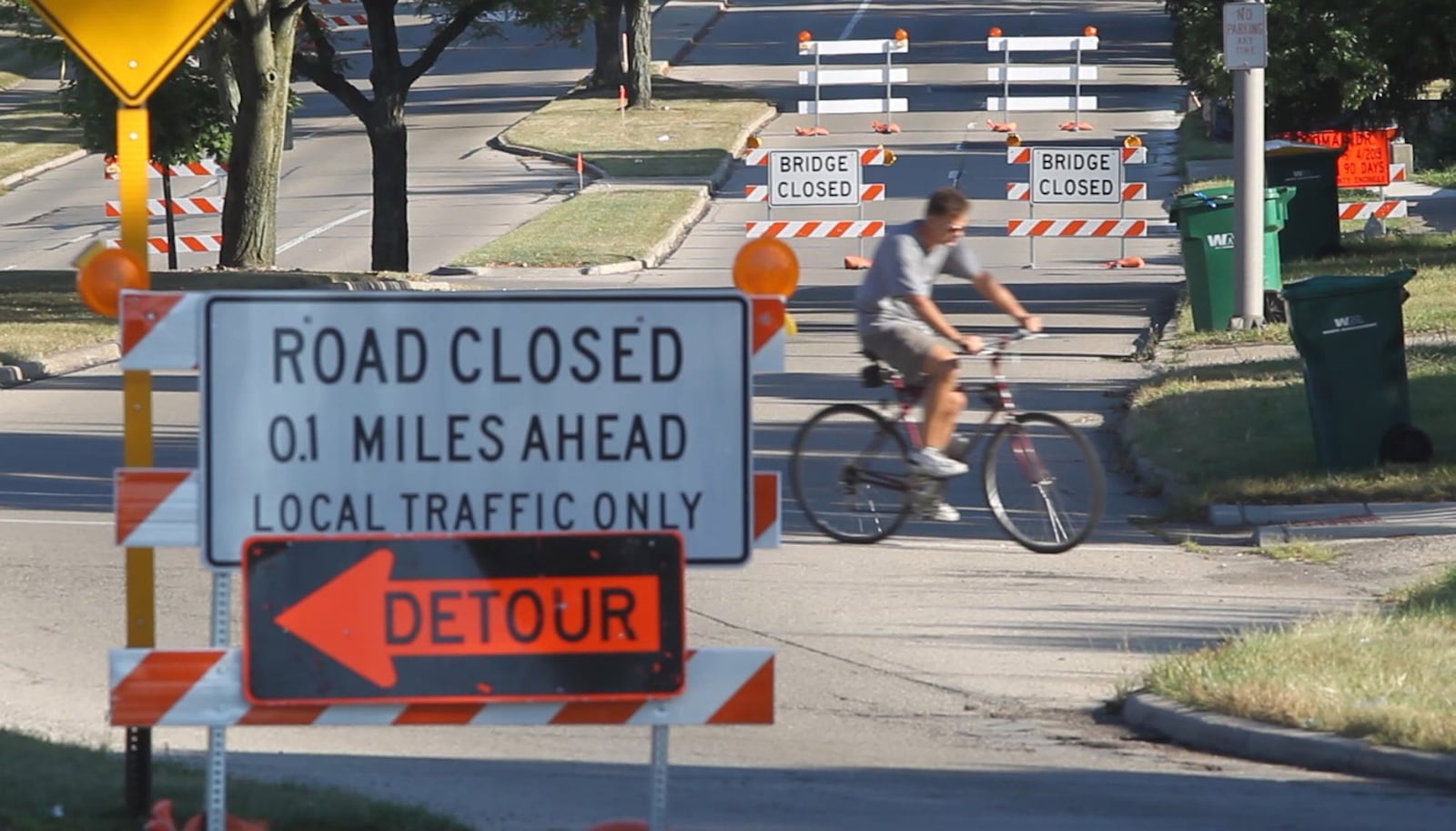 Woodman Drive between Stroop and Wilmingtonwas closed to allow for the repair of a bridge that crosses over the Little Beaver Creek in Kettering. The work is now complete. TY GREENLEES / STAFF