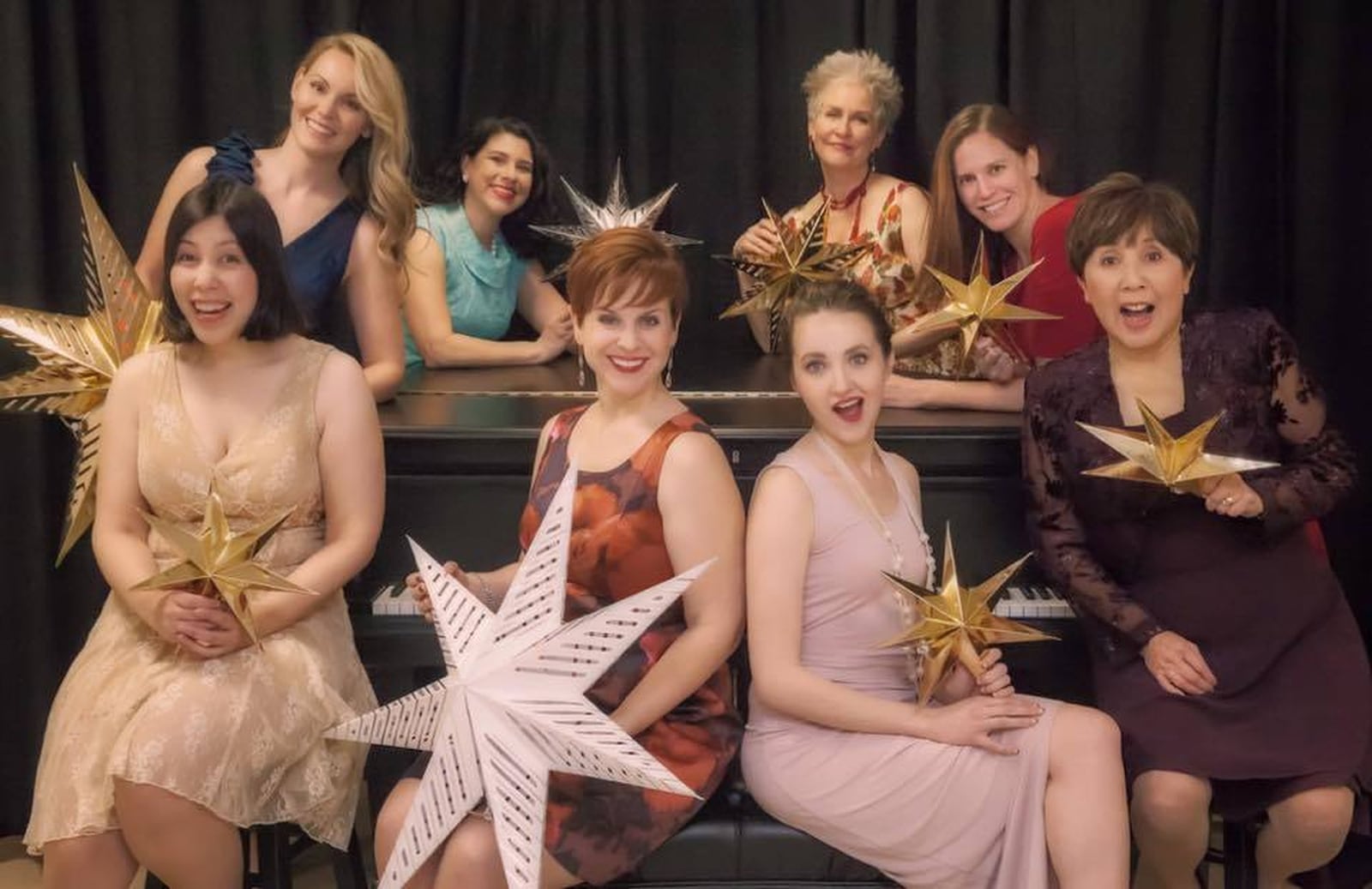 Clockwise from right: Caitlin Larsen, Mandy Goodwin, Fran Pesch, Leah Mikesell, Gina Handy, Annie Pesch, Megan Rehberg and Andrea Morales were featured in 2015's “Broadway Beveled," among the first Magnolia Theatre Company productions. GINA HANDY/CONTRIBUTED