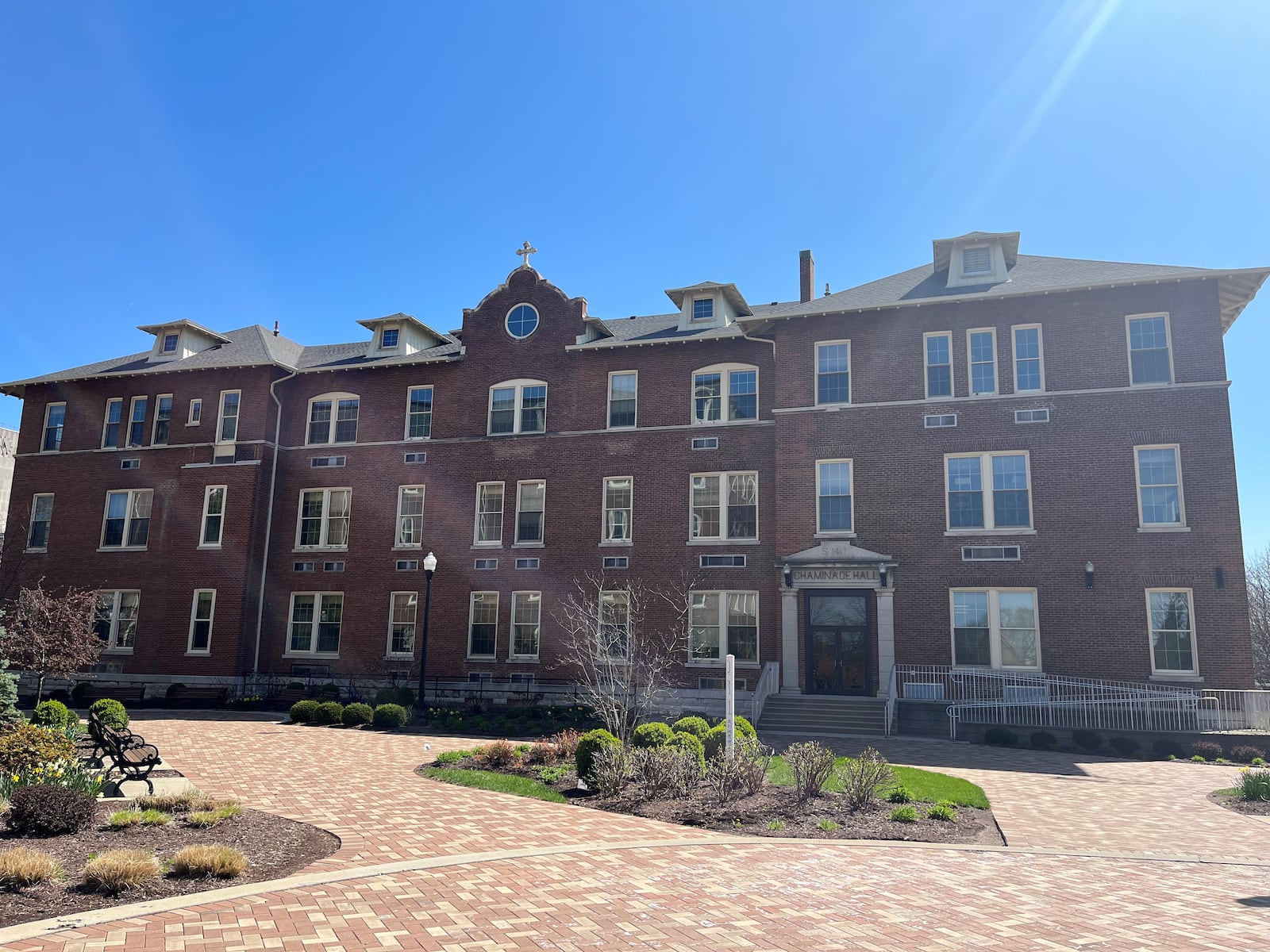 Chaminade Hall on the University of Dayton's campus has been mostly unused since 2014, when the school of education relocated to Fitz Hall. The building is 60,000 square feet and three stories. CORNELIUS FROLIK / STAFF