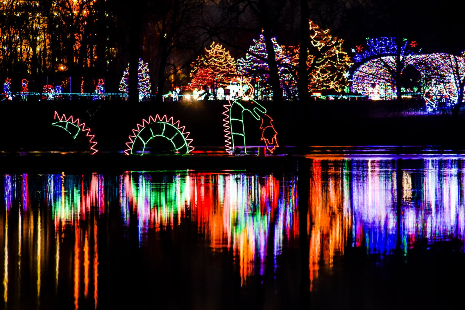 Light Up Middletown, a drive-through fantasy light display, is open 6 p.m. to 10 p.m. nightly from Thanksgiving through New Year's Eve at Smith Park in Middletown. Admission is by cash donation. A volunteer group known as the Grandpa Gang does the main installation with help of volunteers from AK Steel and others. NICK GRAHAM/STAFF