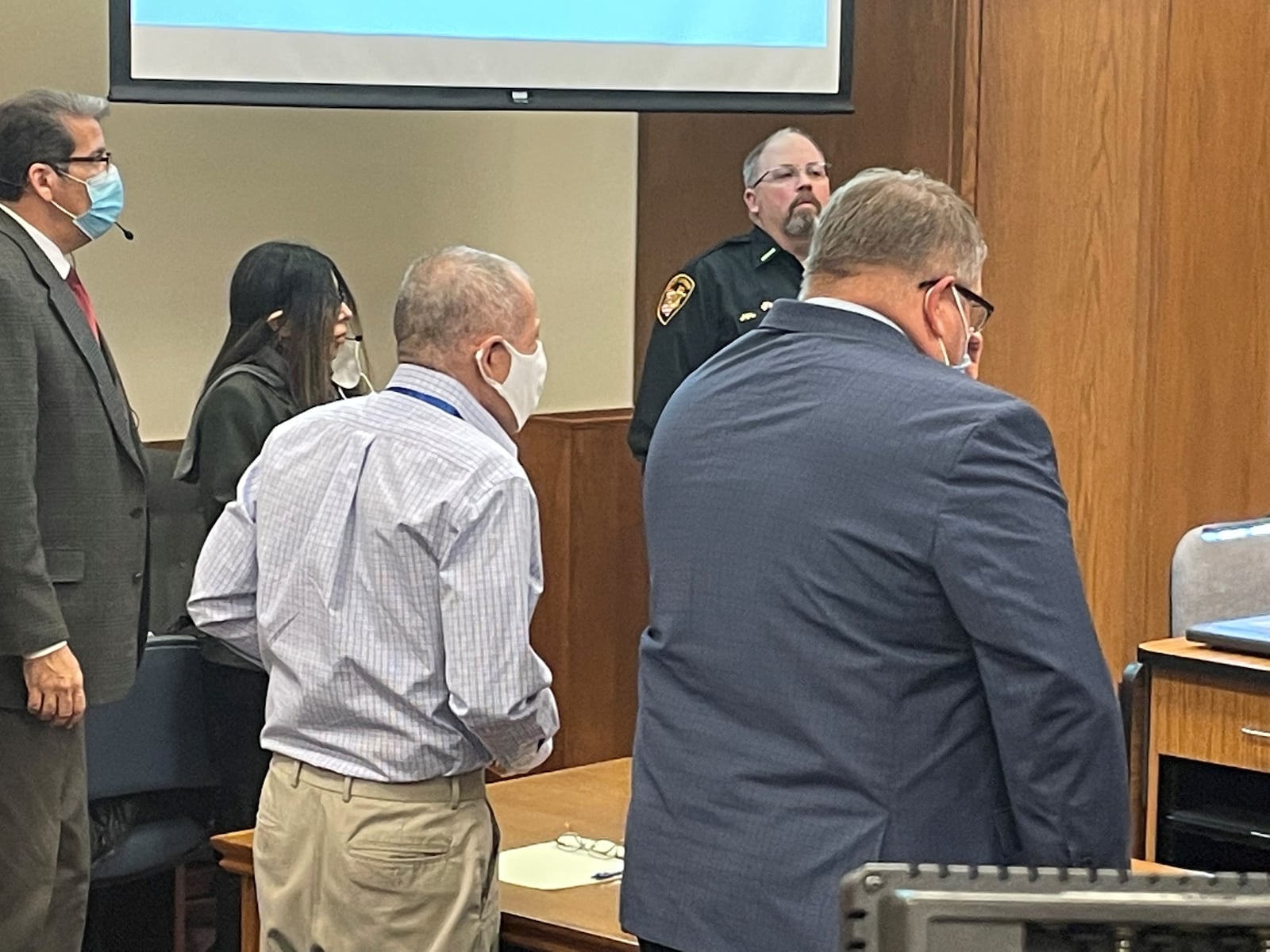 The trial for Victor Santana, accused of shooting and killing two teenagers in August 2019 who were sitting in a car smoking marijuana in his detached garage behind his home in Dayton. PARKER PERRY/STAFF