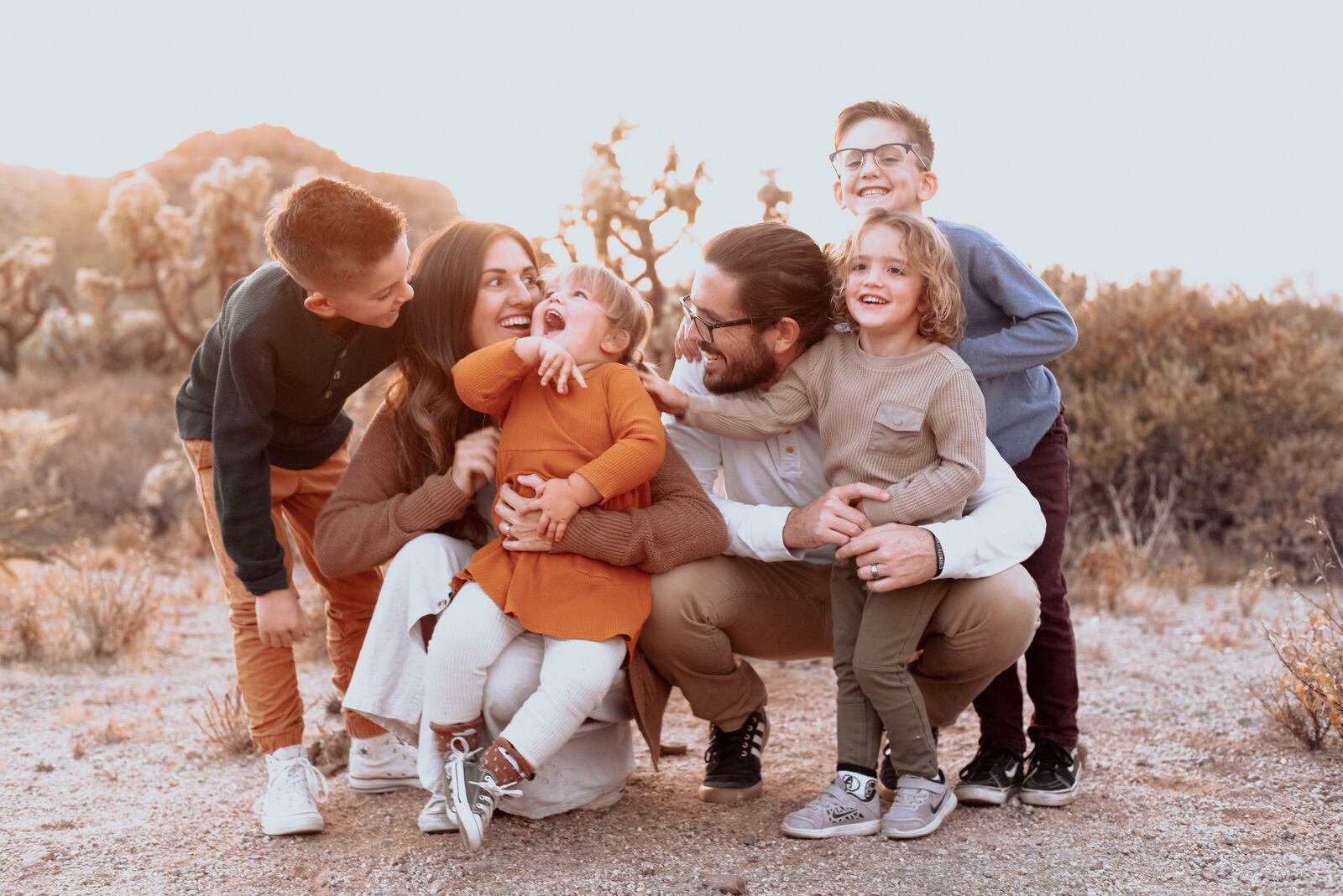 The Krieger Family – (left to right) Hans (age 8), Sarah, Ingrid (2 ½) , Bryant, Fritz (5), Otto (7.) Sarah Krieger/CONTRIBUTED