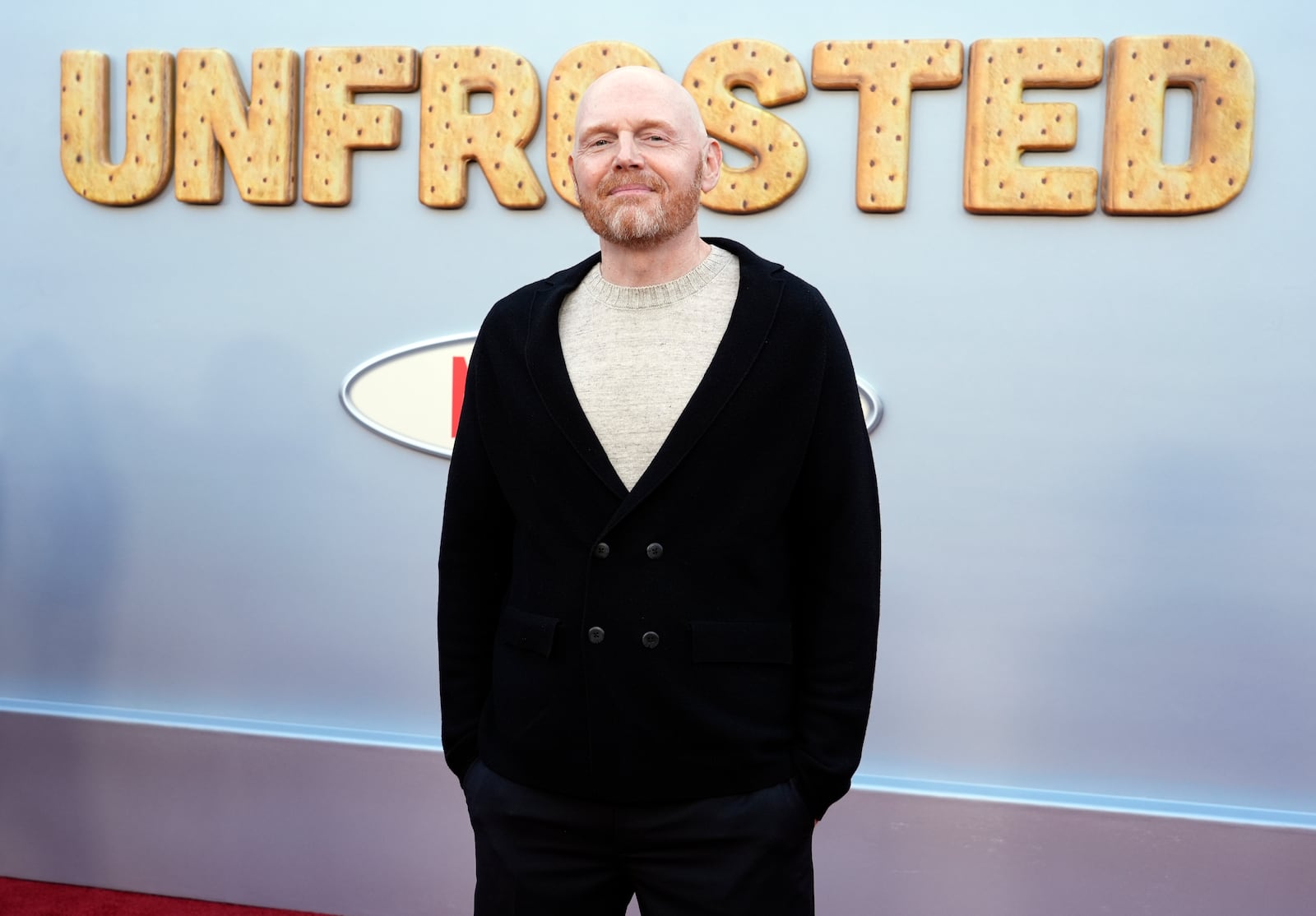 FILE - Bill Burr, a cast member in "Unfrosted," poses at the premiere of the Netflix film at the Egyptian Theatre, April 30, 2024, in Los Angeles. (AP Photo/Chris Pizzello, File)