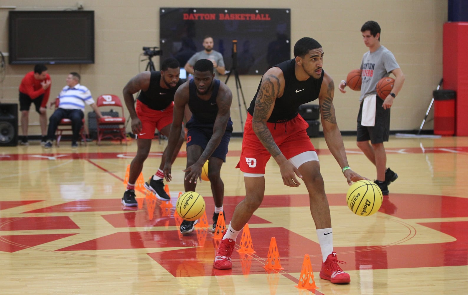 Dayton Flyers hold team workout at Cronin Center