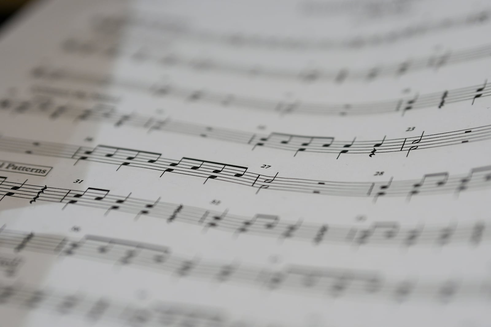 A sheet of music is seen during rehearsal at Stax Music Academy, Thursday, Jan. 30, 2025, in Memphis, Tenn. (AP Photo/George Walker IV)