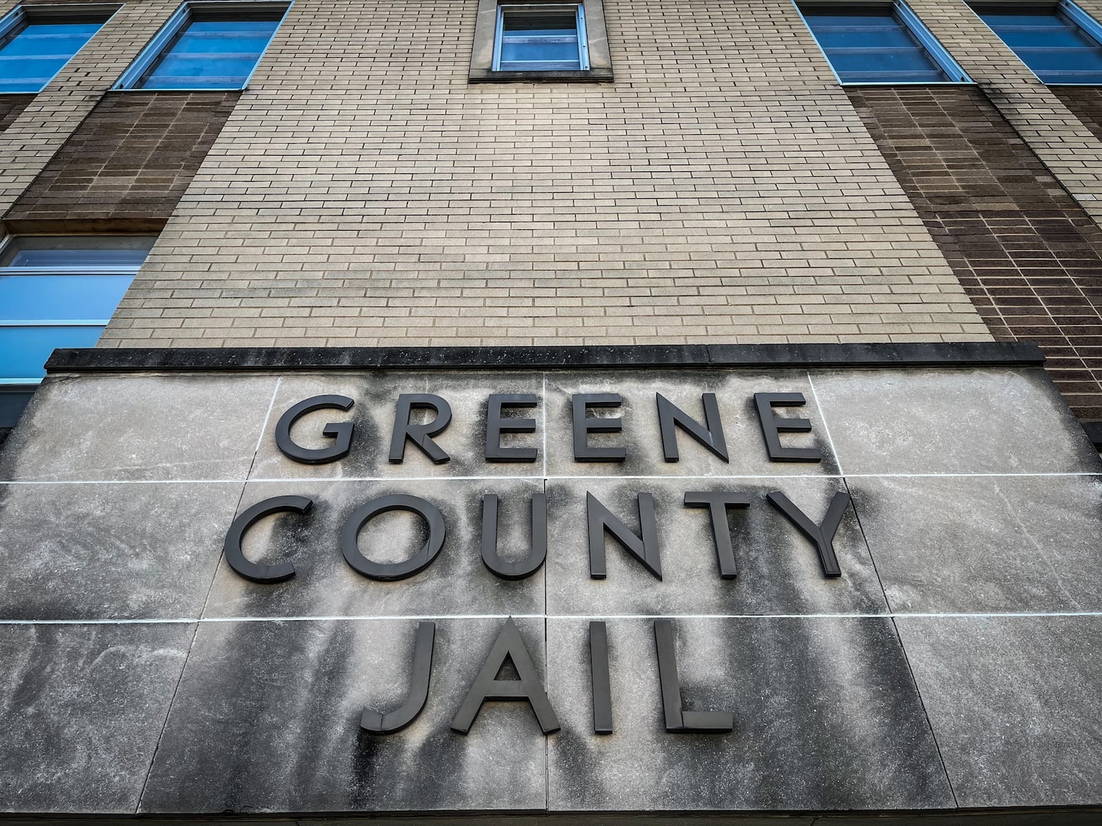 Greene County Police Major Kirk Keller hopes Greene County residence will pass a sales tax to replace the aging building. JIM NOELKER/STAFF JIM NOELKER/STAFF