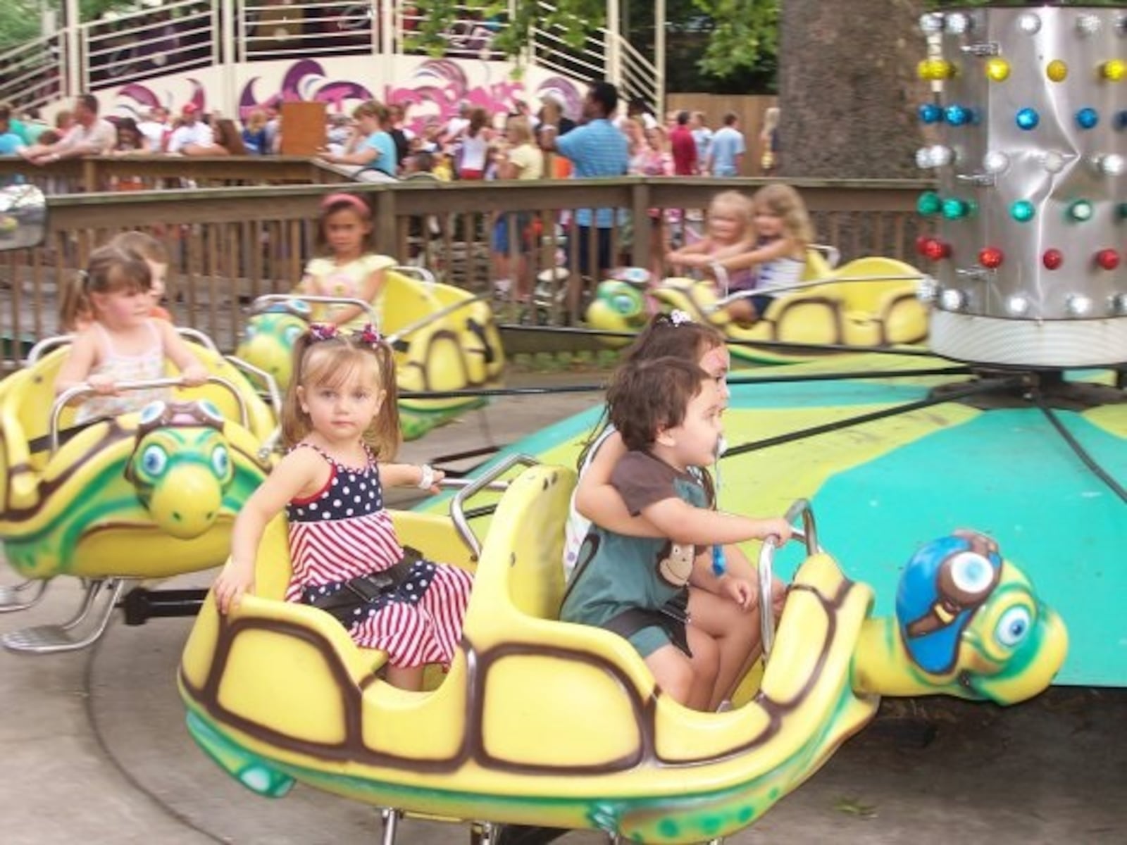 The kiddie rides at Coney Island in Cincinnati. MICHELLE FONG / STAFF