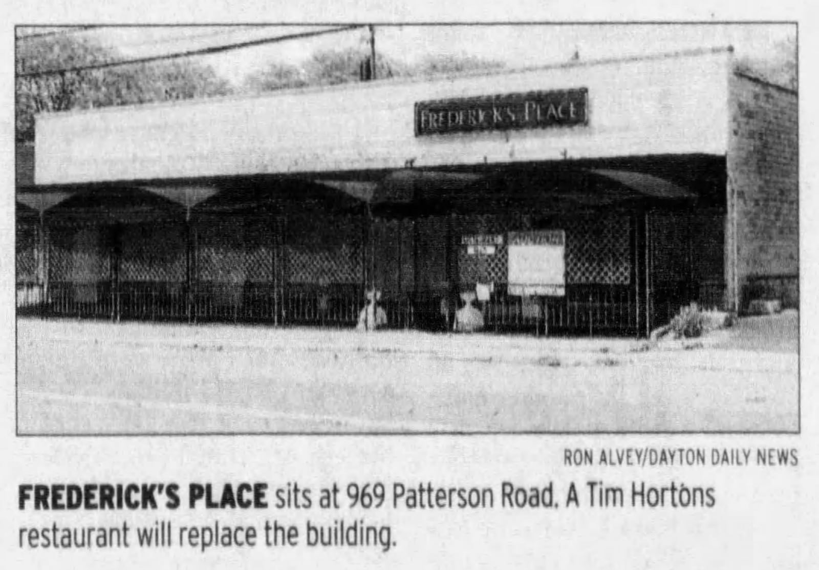 Frederick's Place, the 1950s themed supper club, closed in 2005. DAYTON DAILY NEWS ARCHIVES