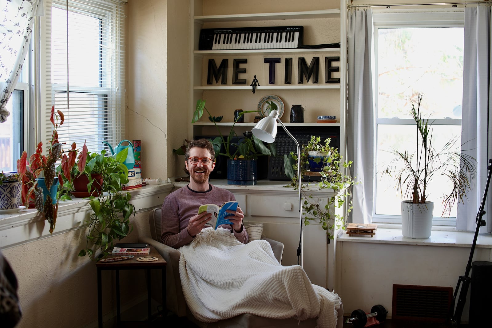 Me Time frontman Andy Smith, who will be returning to a Dayton stage after a nearly decade hiatus Feb. 28 at Oregon Express, 2025. Photo credit: Brandon Berry