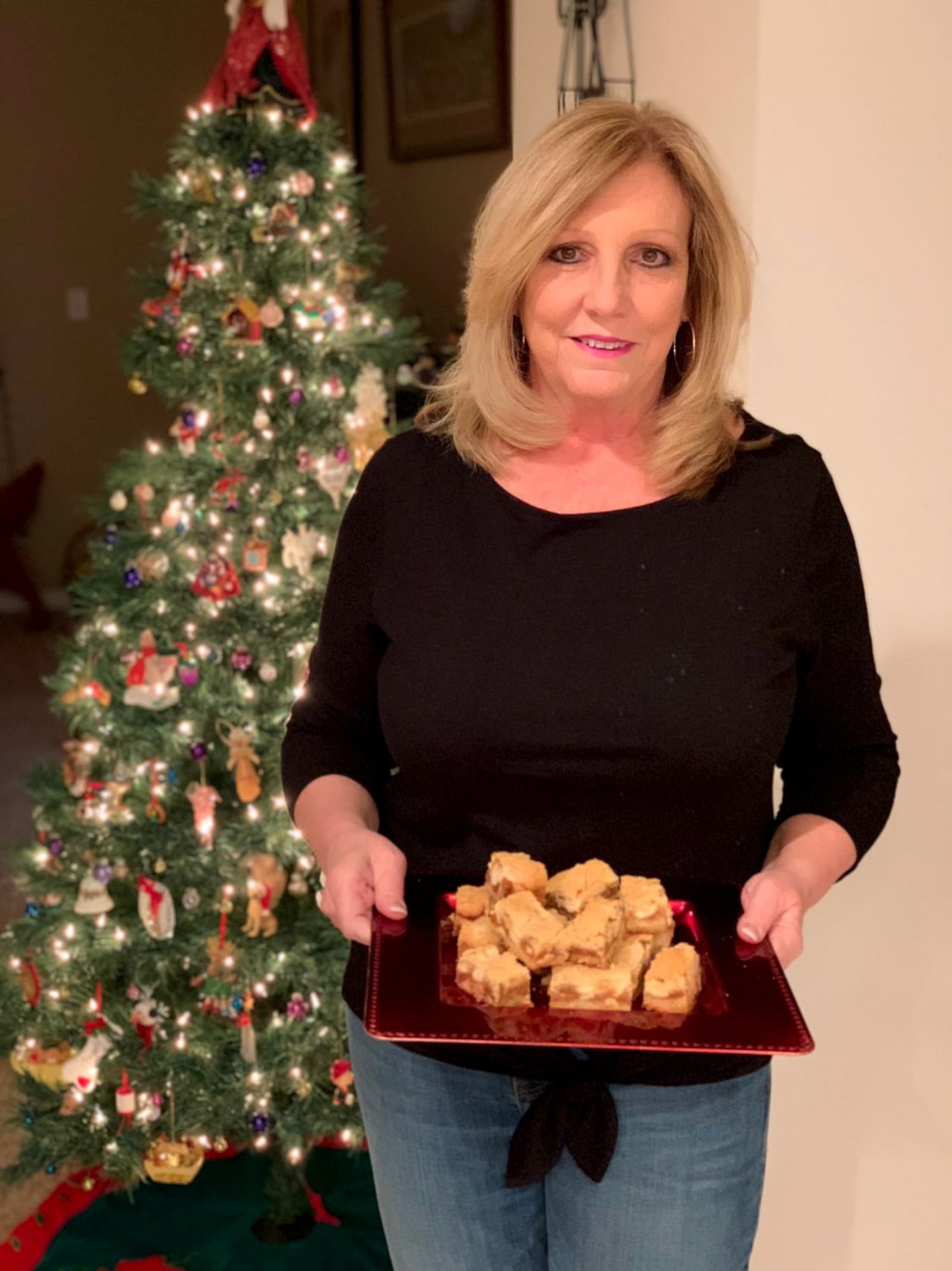 Terry Rich of Dayton won first-place in the 2018 Dayton Daily News Holiday Cookie Contest with her White Chocolate Caramel Toffee Blondies. CONTRIBUTED PHOTO