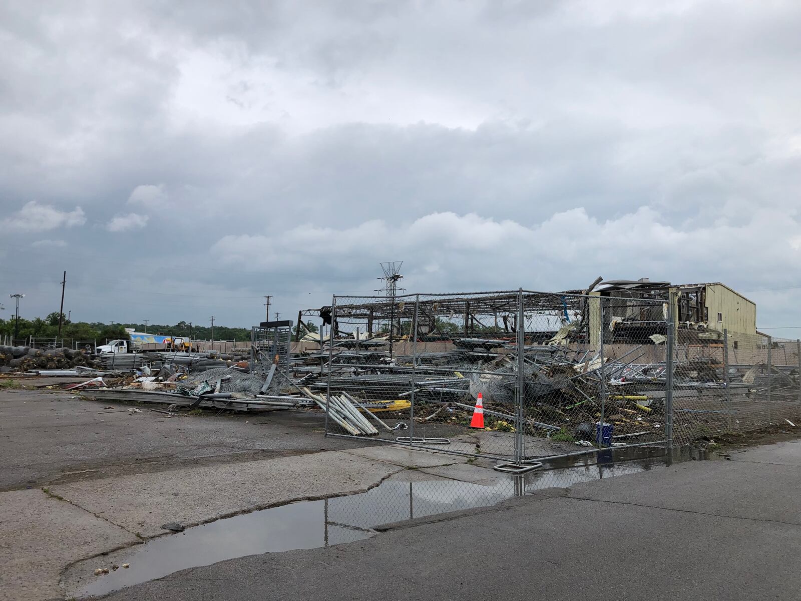 Industrial areas of Old North Dayton were  badly damaged in the Memorial Day tornado. STAFF PHOTO/Lynn Hulsey