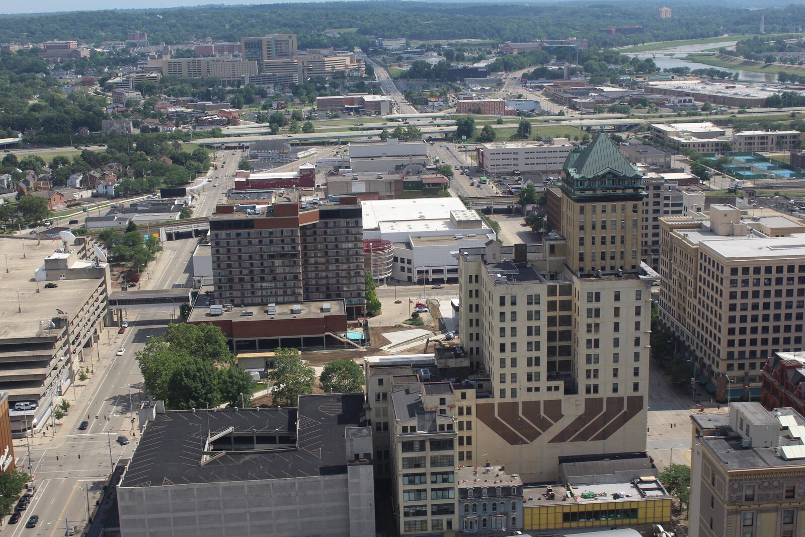 A southern section of Downtown Dayton. CORNELIUS FROLIK / STAFF