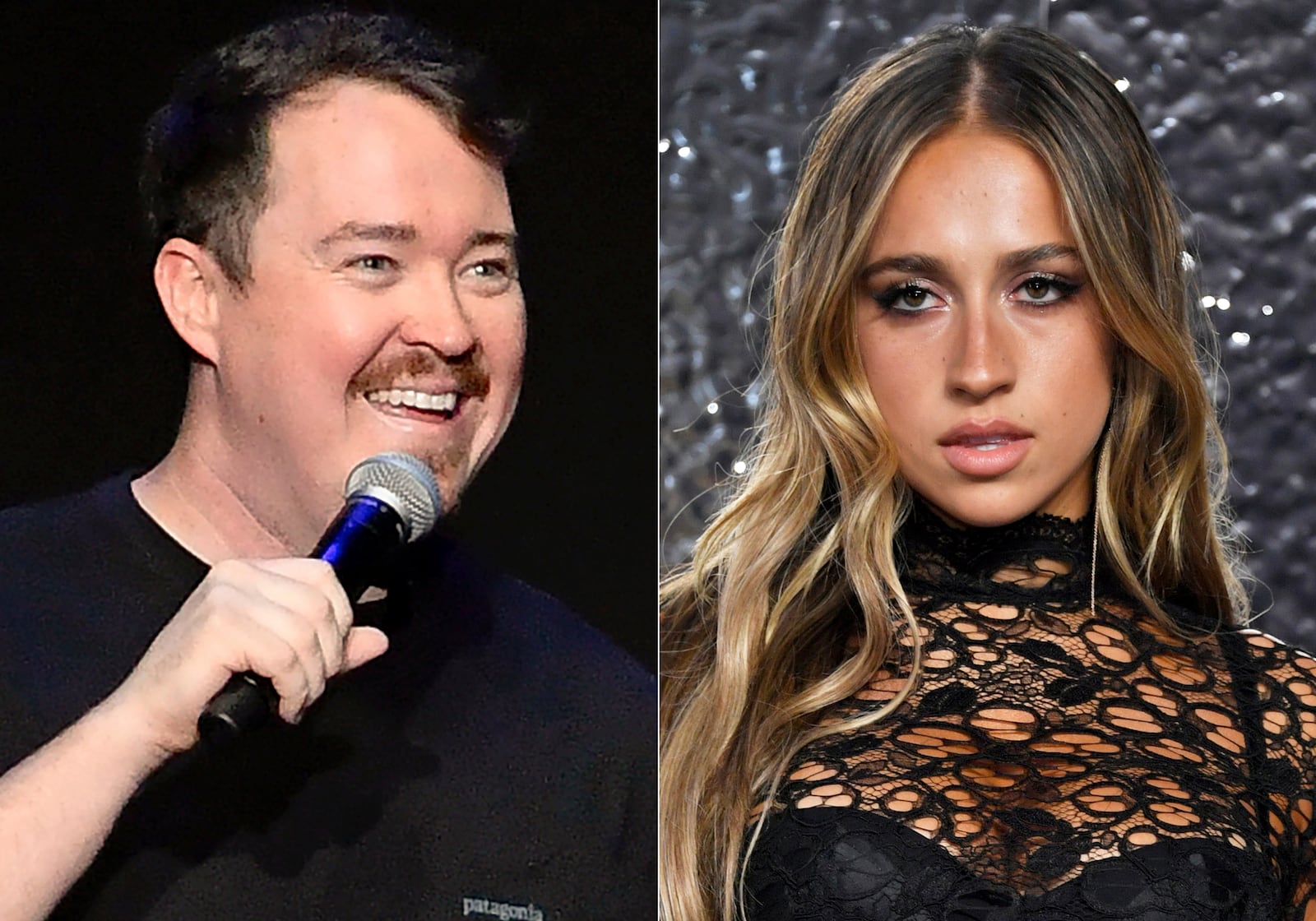 This combination of photos shows Shane Gillis performing at Madison Square Garden in New York on Aug. 22, 2023, left, and Tate McRae at the MTV Video Music Awards in Elmont, N.Y., on Sept. 11, 2024. (Photo by Evan Agostini/Invision/AP). (Photos by Evan Agostini/Invision/AP)