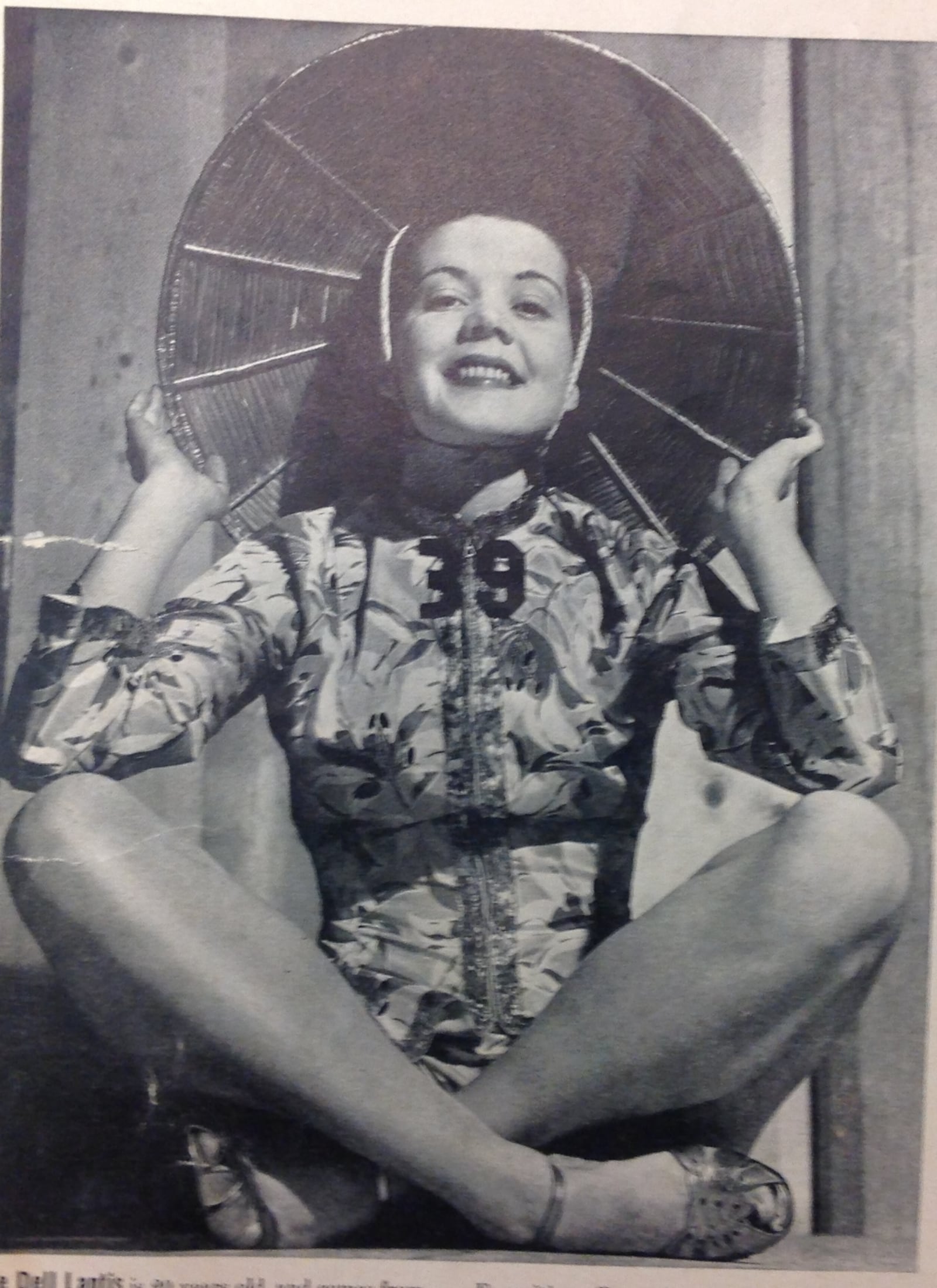 Zoe Dell (Lantis) Nutter traveled the country as Pirate Girl in promotion of the 1939 Golden Gate International Exposition. She was dubbed the “most photographed girl in the world." Image from the Wright State University Special Collections and Archives photographed by Amelia Robinson.