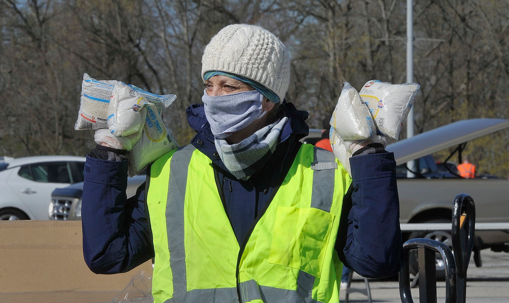 PHOTOS: Thousands line up for food distribution in Greene County