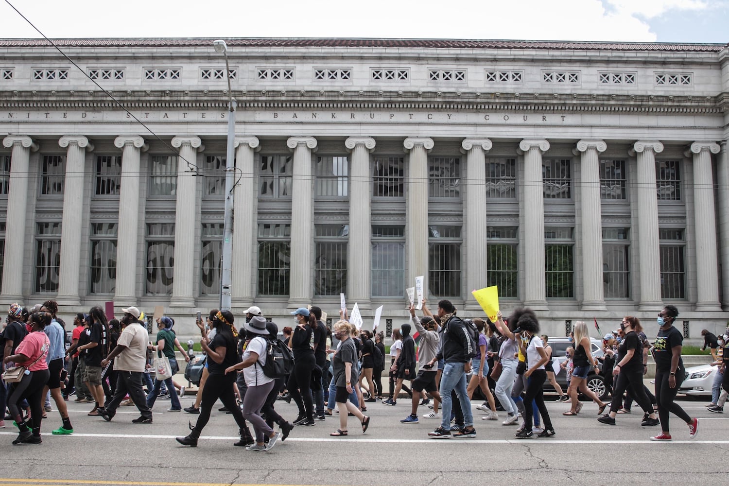 PHOTOS: Hundreds gather for protest in Dayton