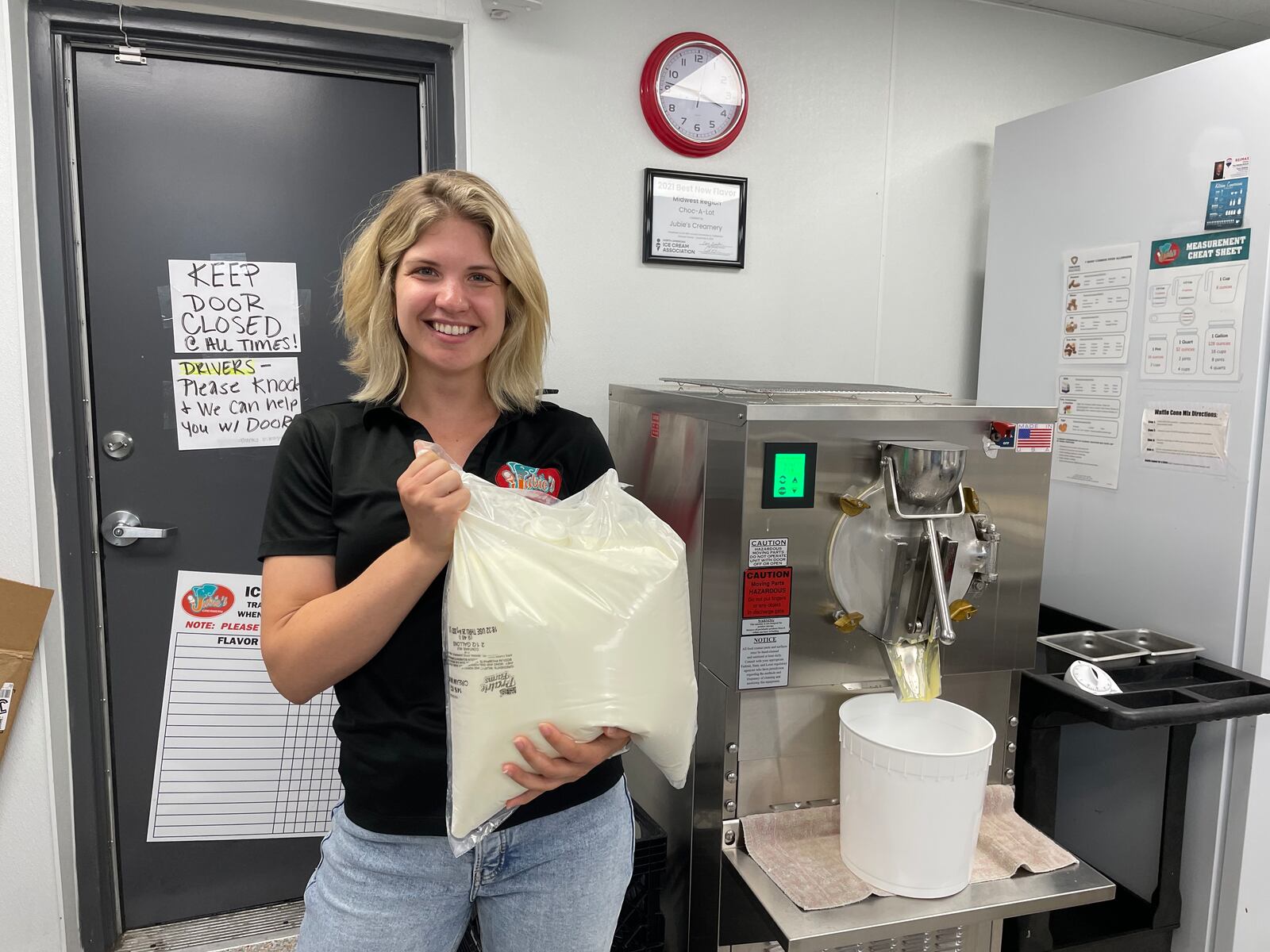 Julie Domicone (pictured) owns Jubie’s Creamery with her father, Fred, and mother, Stacey.