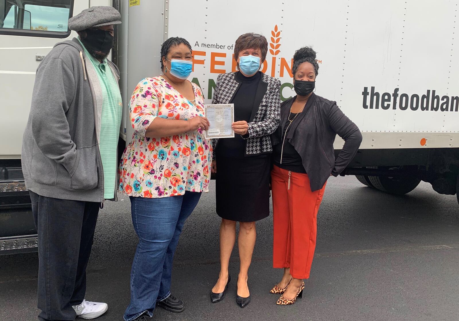 Foodbank Inc. turned over one of their oldest trucks to local food pantry, the Wesley Community Center to help battle food insecurity in west Dayton.