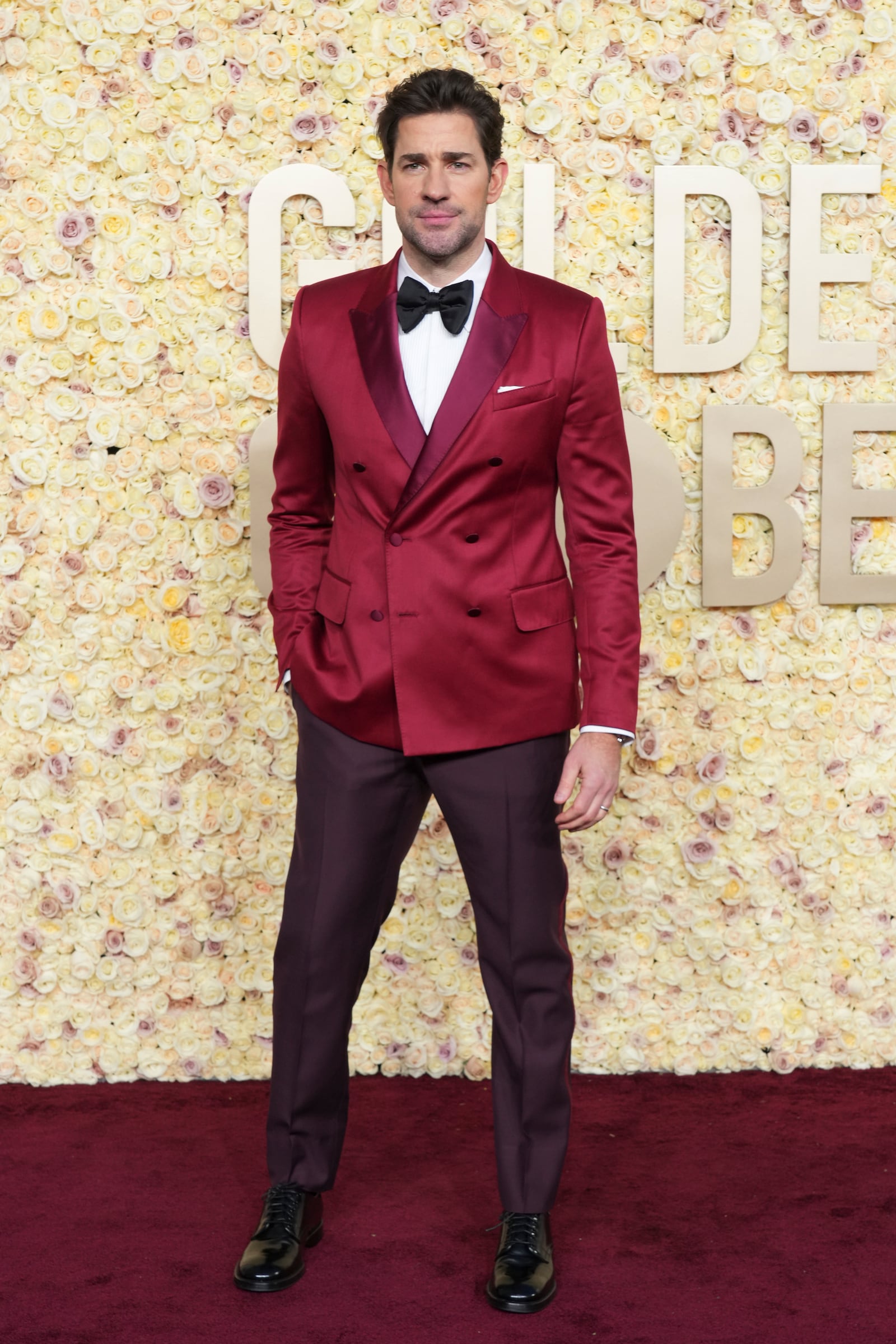 FILE - John Krasinski arrives at the 81st Golden Globe Awards, Jan. 7, 2024, at the Beverly Hilton in Beverly Hills, Calif. (Photo by Jordan Strauss/Invision/AP, File)