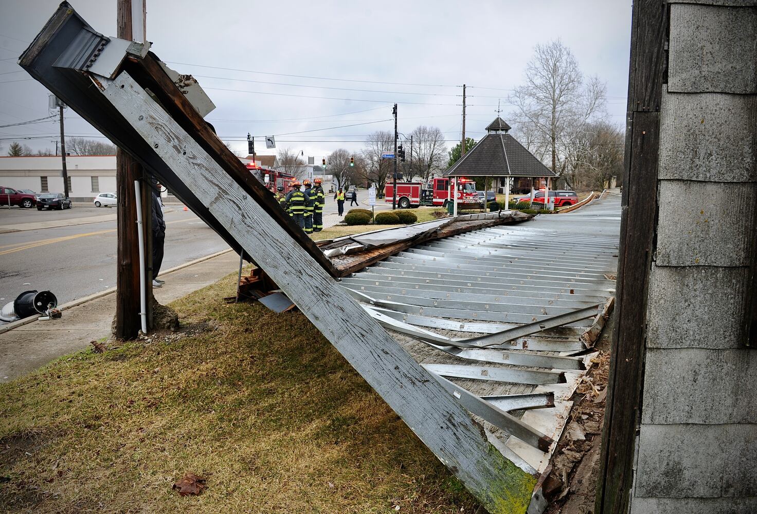 PHOTOS: Partial building collapse in Trotwood