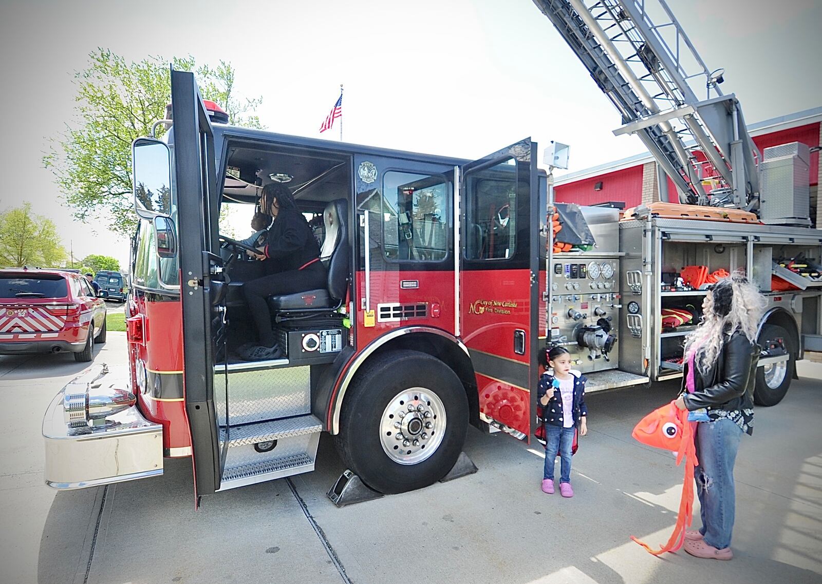 The New Carlisle Fire Department held its open house Sunday April 30, 2023. Citizens had the opportunity to talk to firefighters and paramedics and check out all the equipment. MARSHALL GORBY \STAFF