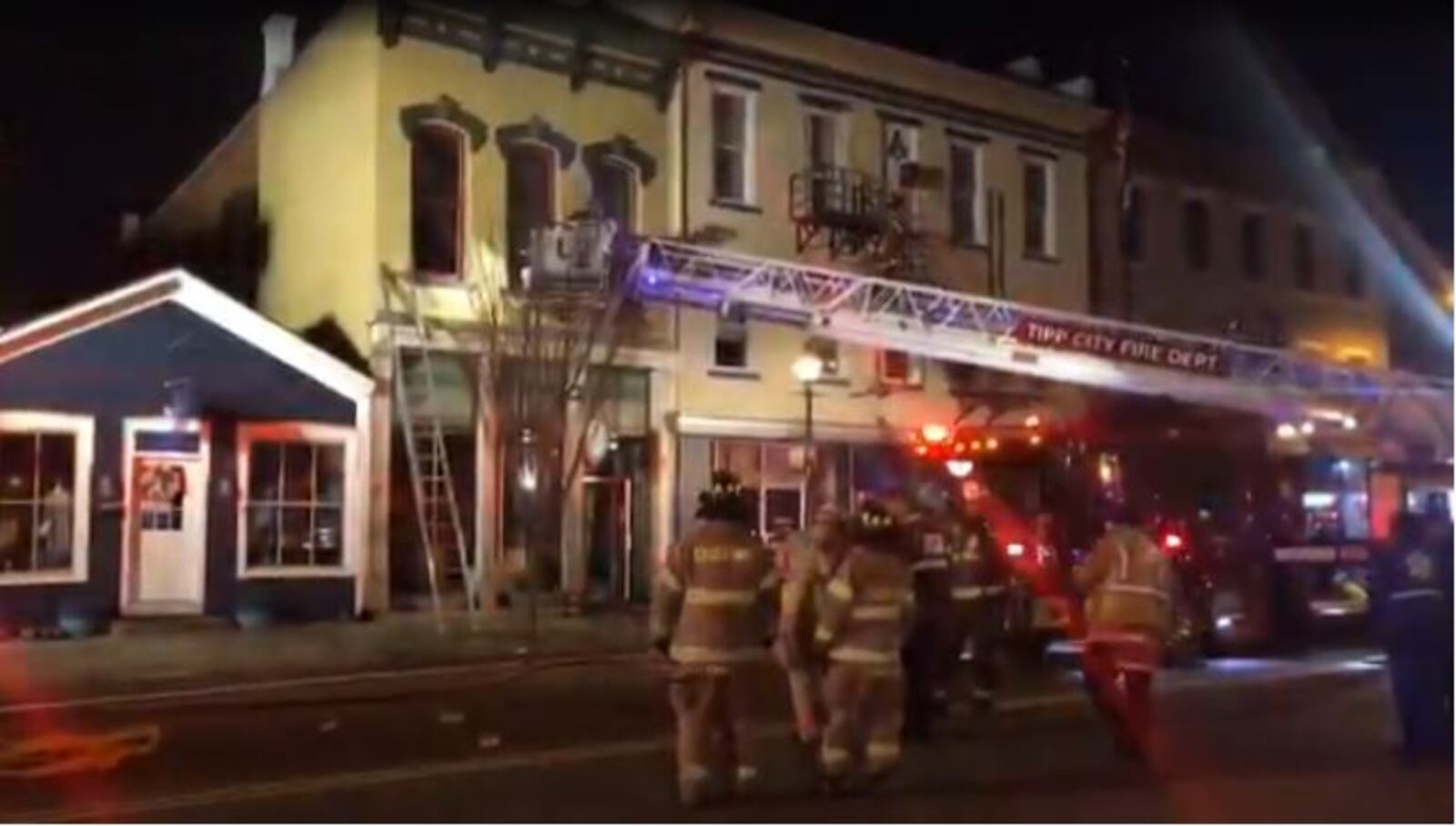 The building housing Living Simply Soap sustained  damage during an early morning fire Tuesday, Feb. 26.