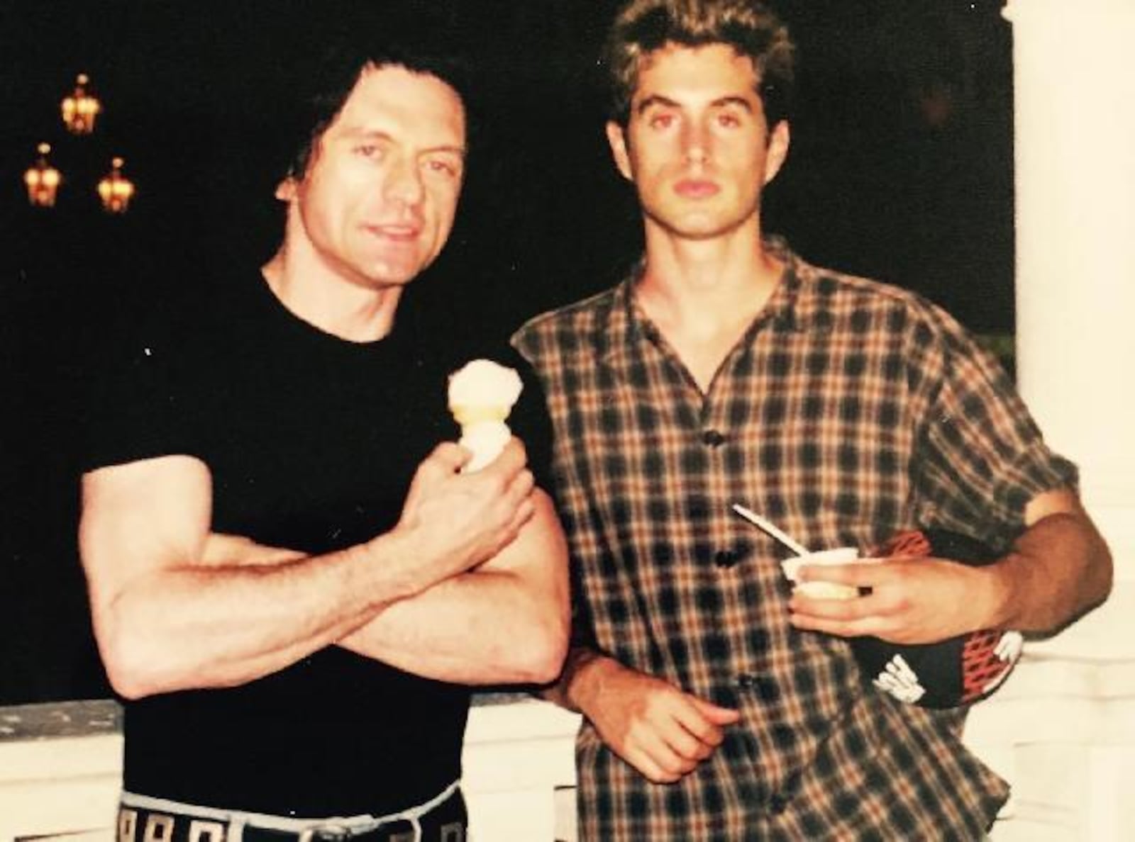 Tommy Wiseau (left) with Greg Sestero. CONTRIBUTED