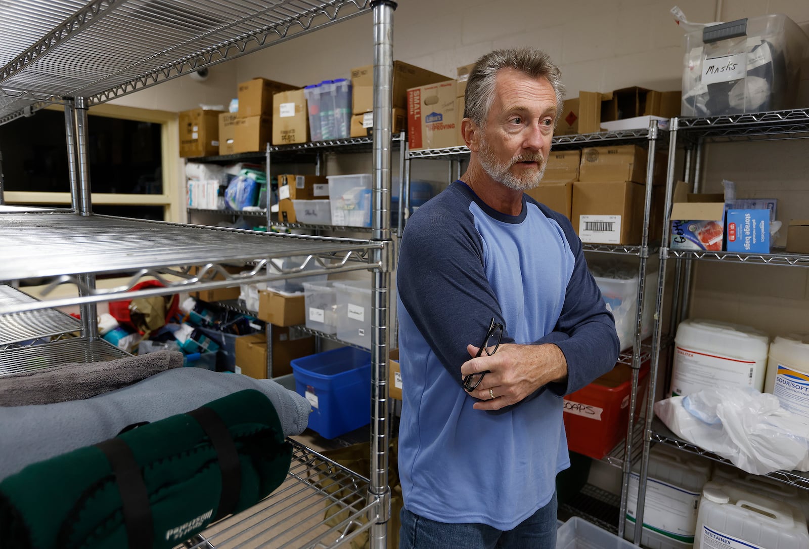 Gary Blake, 65, a longtime volunteer at the Gettysburg Gateway Shelter for Men in southwest Dayton. MARSHALL GORBY\STAFF