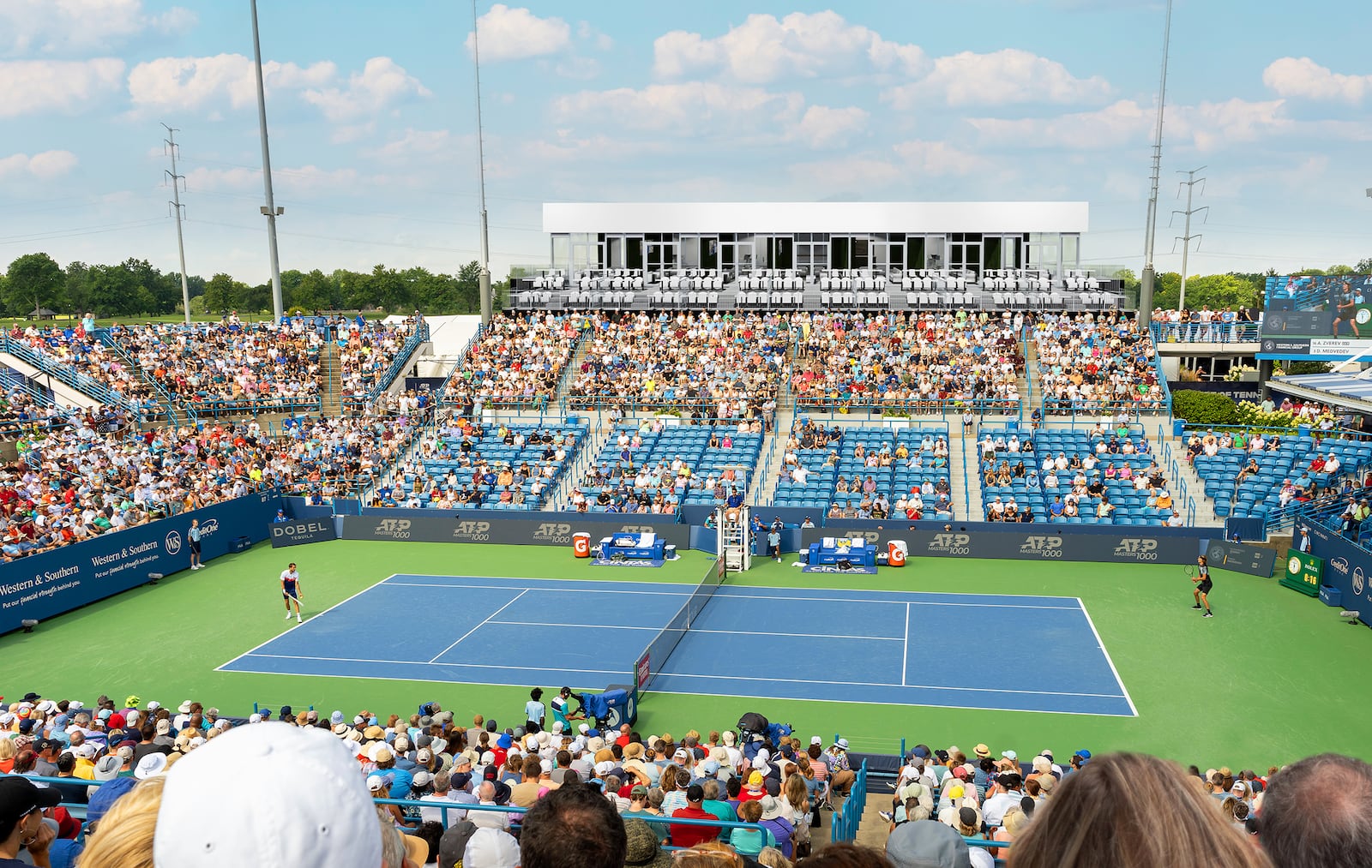 Two new hospitality areas, additional practice courts and continued redesign of spaces around the venue are a few of the improvements that will debut at the 2024 Cincinnati Open, which will be Aug. 11-19.