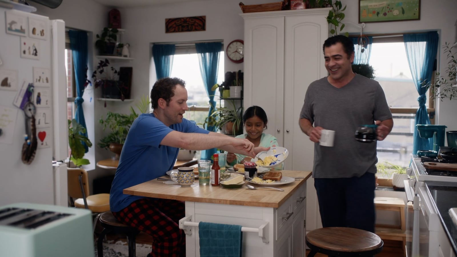 Left to right: David Beck (Denny), Andrea Rosa Guzman (Isabel Ramirez) and Eliud Garcia Kauffman (Adrian) in "Regarding Us." PHOTO COURTESY OF DIRECTOR OF PHOTOGRAPHY CAROLINE STUCKY