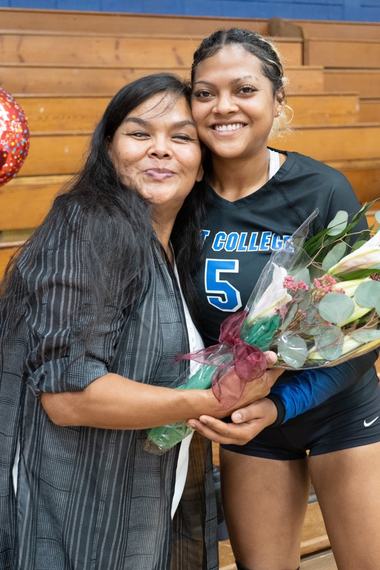 Jasmine Coleman, Rust College star athlete with her mom Ivanna Jones (Contributed Photo)