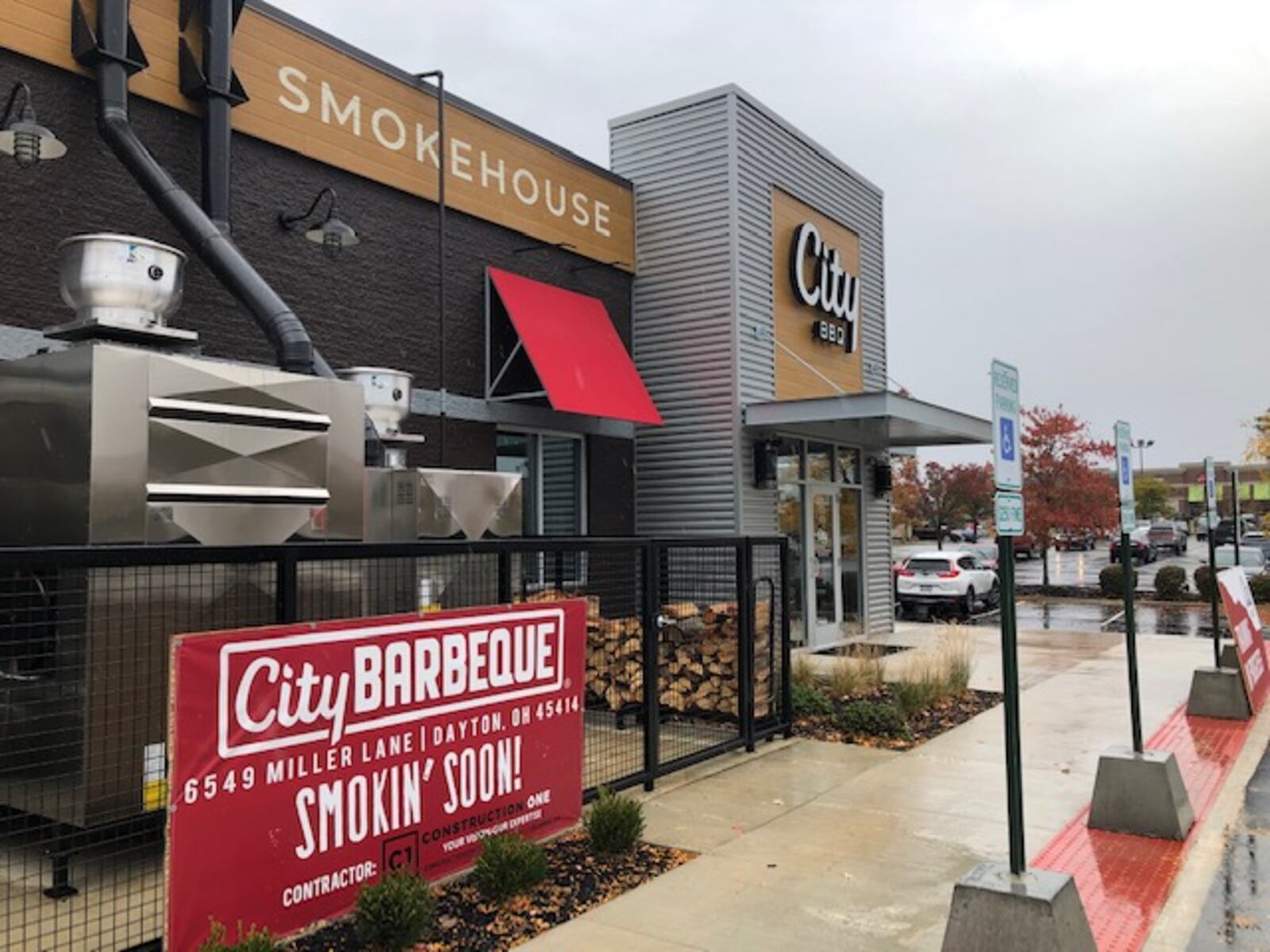 The City Barbeque restaurant that opens to the public today, Oct. 19, 2020 on Miller Lane in Butler Twp. is the first of its kind Public Smokehouse with a drive-through window. MARK FISHER/STAFF