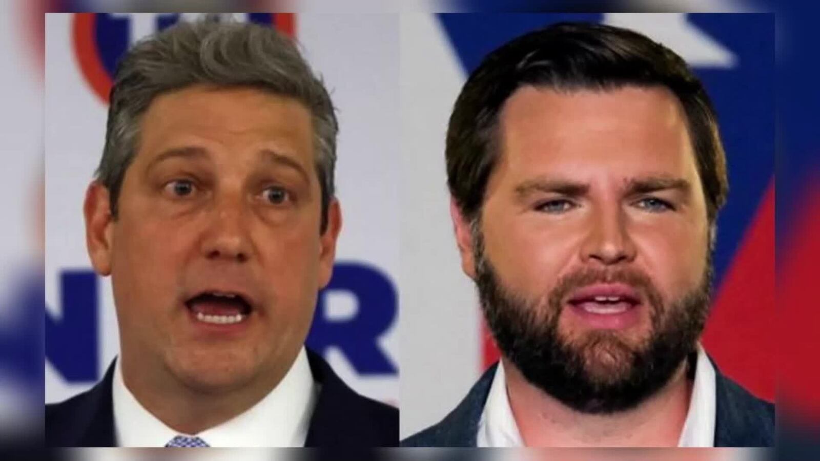 U.S. Rep. Tim Ryan, D-Howland Twp., (left)  and J.D. Vance, a Republican businessman from Cincinnati, (right) are running for U.S. Senate in the Nov. 8, 2022 General Election.