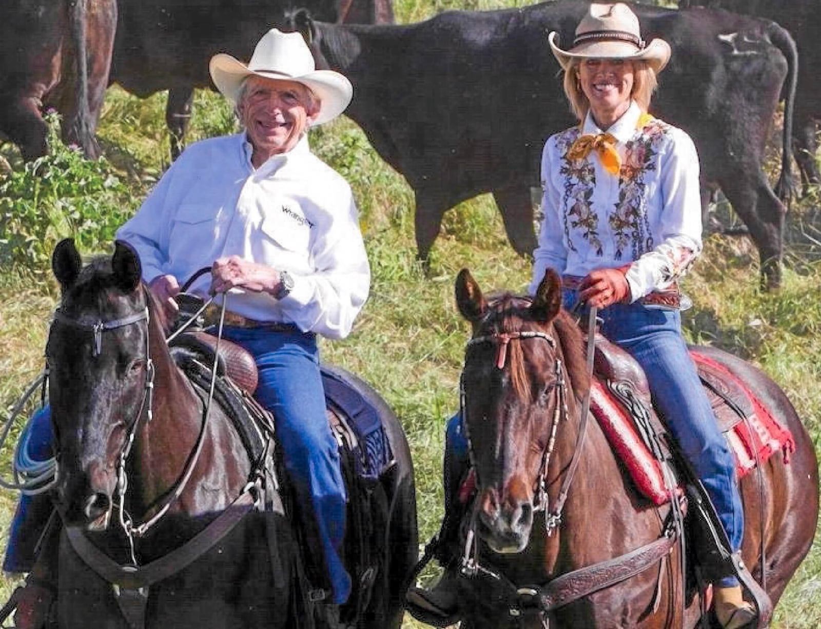 Paul McEnroe and his wife Tina at their Rancho La Purisima ranch in California. CREDIT: Santa Ynez Valley News.