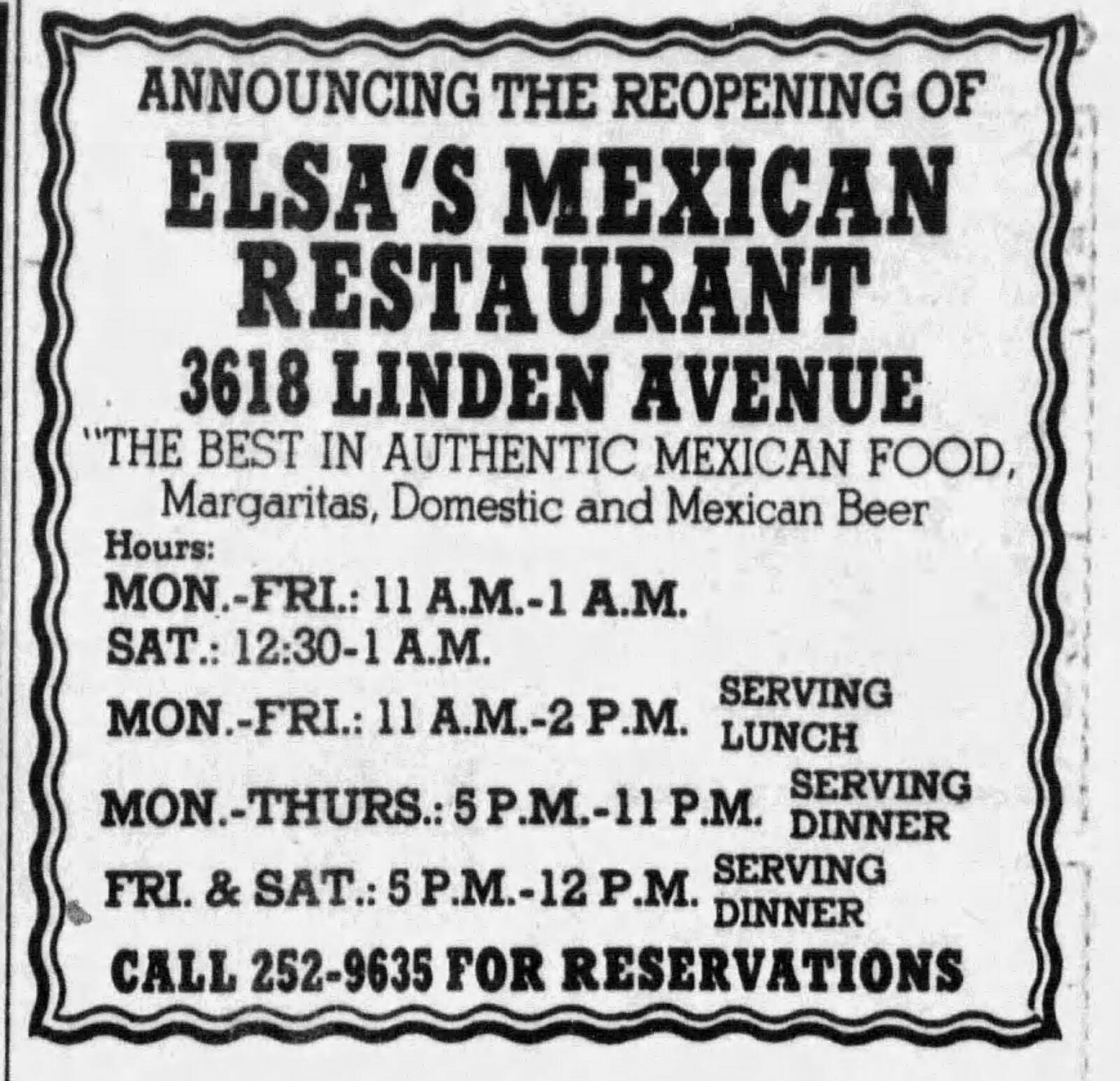 A group of local attorneys including John Kessler, Dick Hunt, Bill Hemmert and Joe Dorsten bought the defunct Elsa's Place in 1979. The restaurant took on new management and was renamed Elsa's Mexican Restaurant. DAYTON DAILY NEWS ARCHIVES