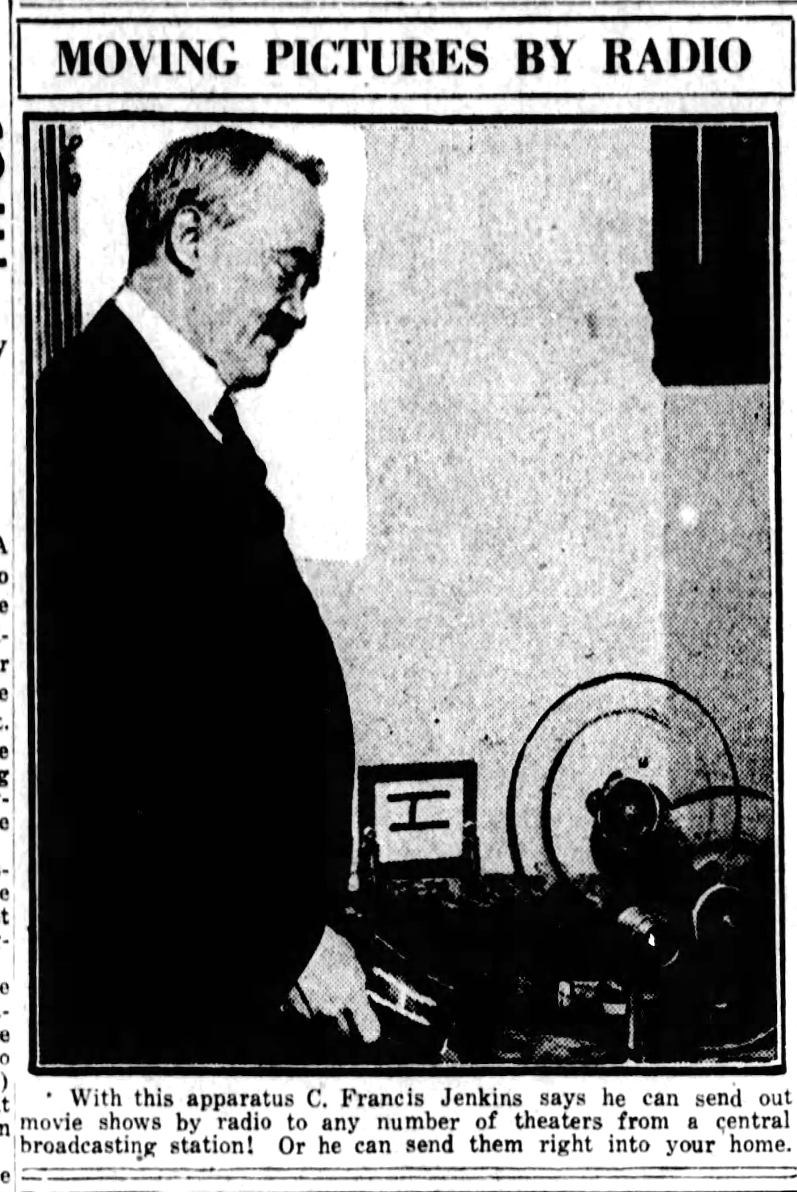 Charles Francis Jenkins. DAYTON DAILY NEWS ARCHIVES 1922