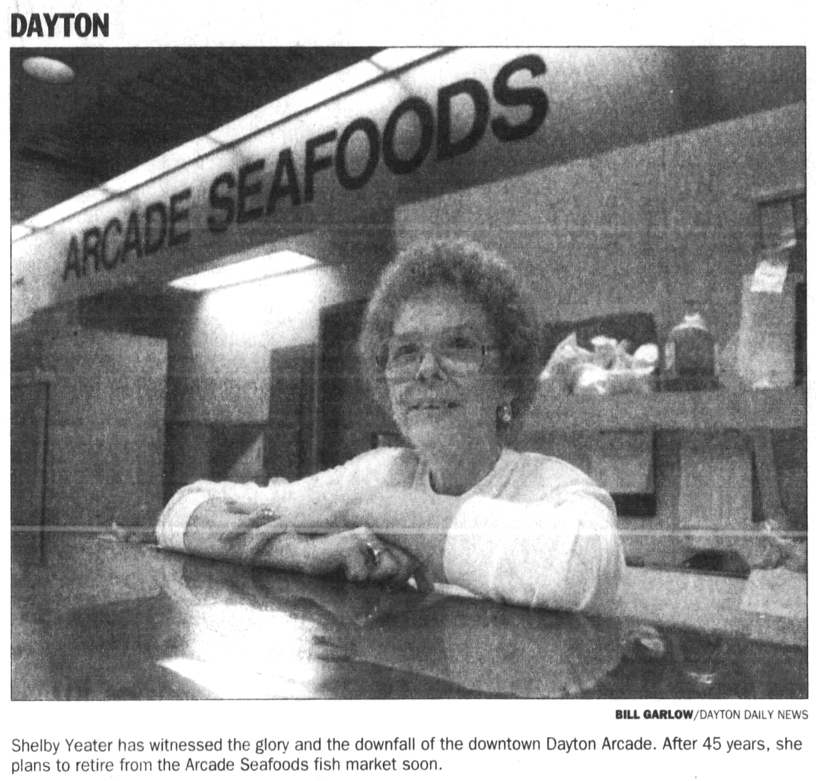 March 10, 1997: After 45 years, woman witnesses end of era. DAYTON DAILY NEWS ARCHIVES