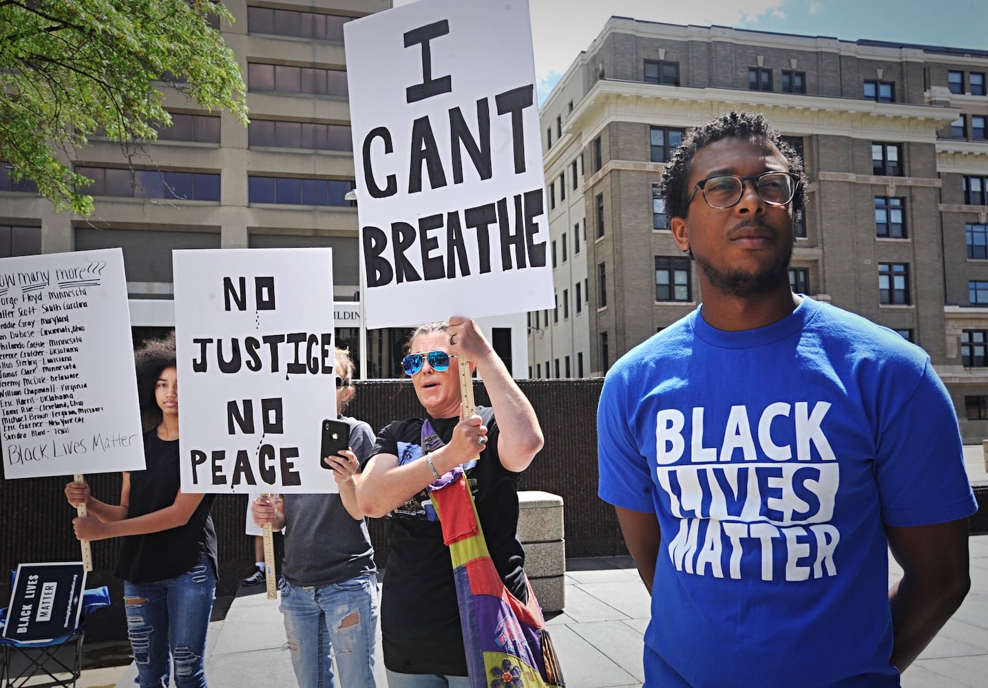 Hundreds gather for protest in Dayton