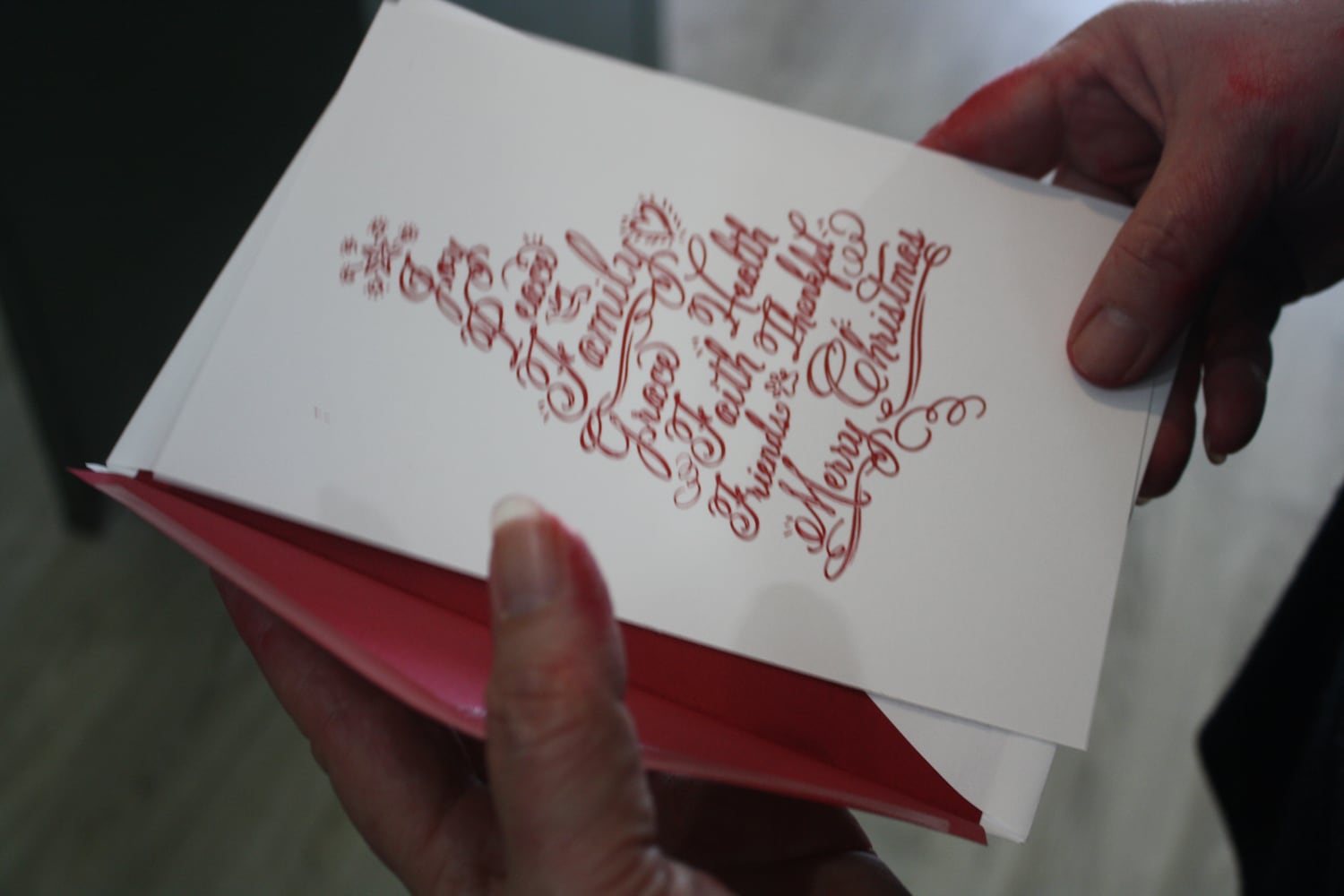 PHOTOS: Oakwood shop crafts cards with foot-pedal letterpress