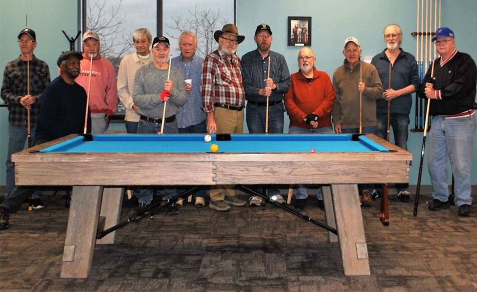 The billiards players at the Xenia Adult Recreation and Services Center. CONTRIBUTED