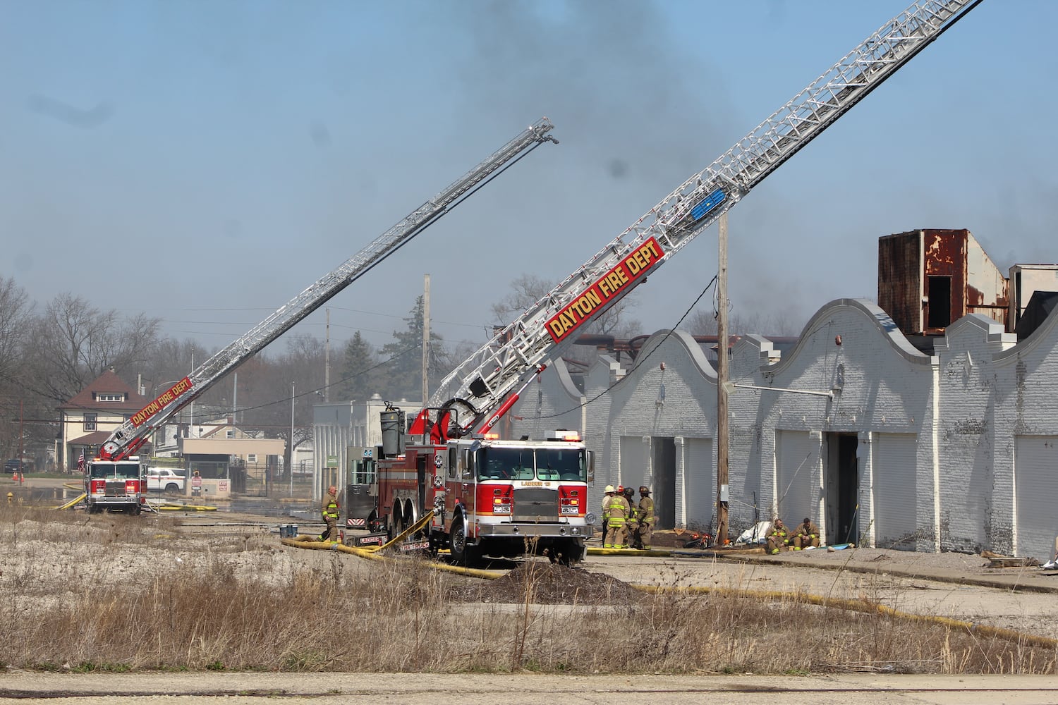 Fire at Wright brothers airplane factory site