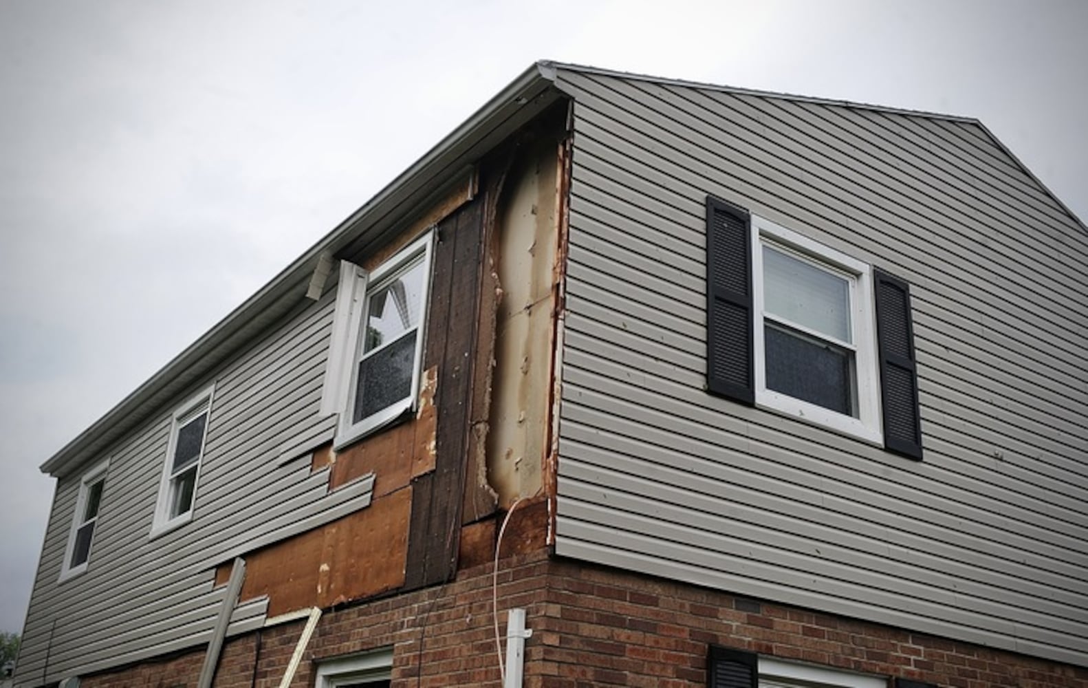 House damage from tornado