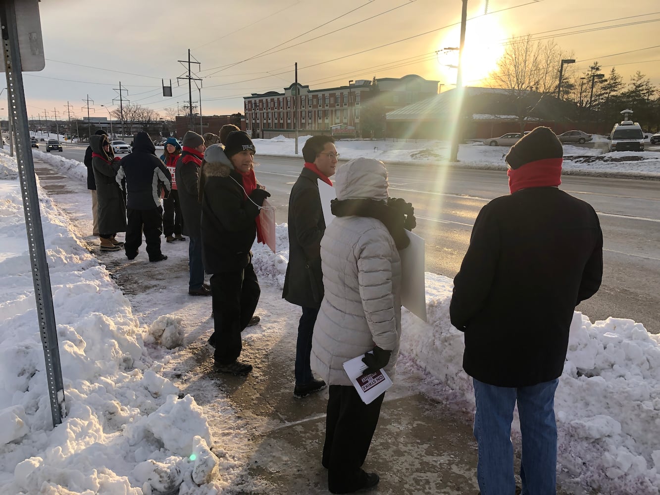 PHOTOS: A view from the faculty picket line at Wright State