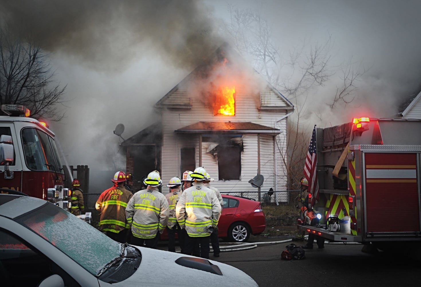 Arson suspected in Dayton house fire