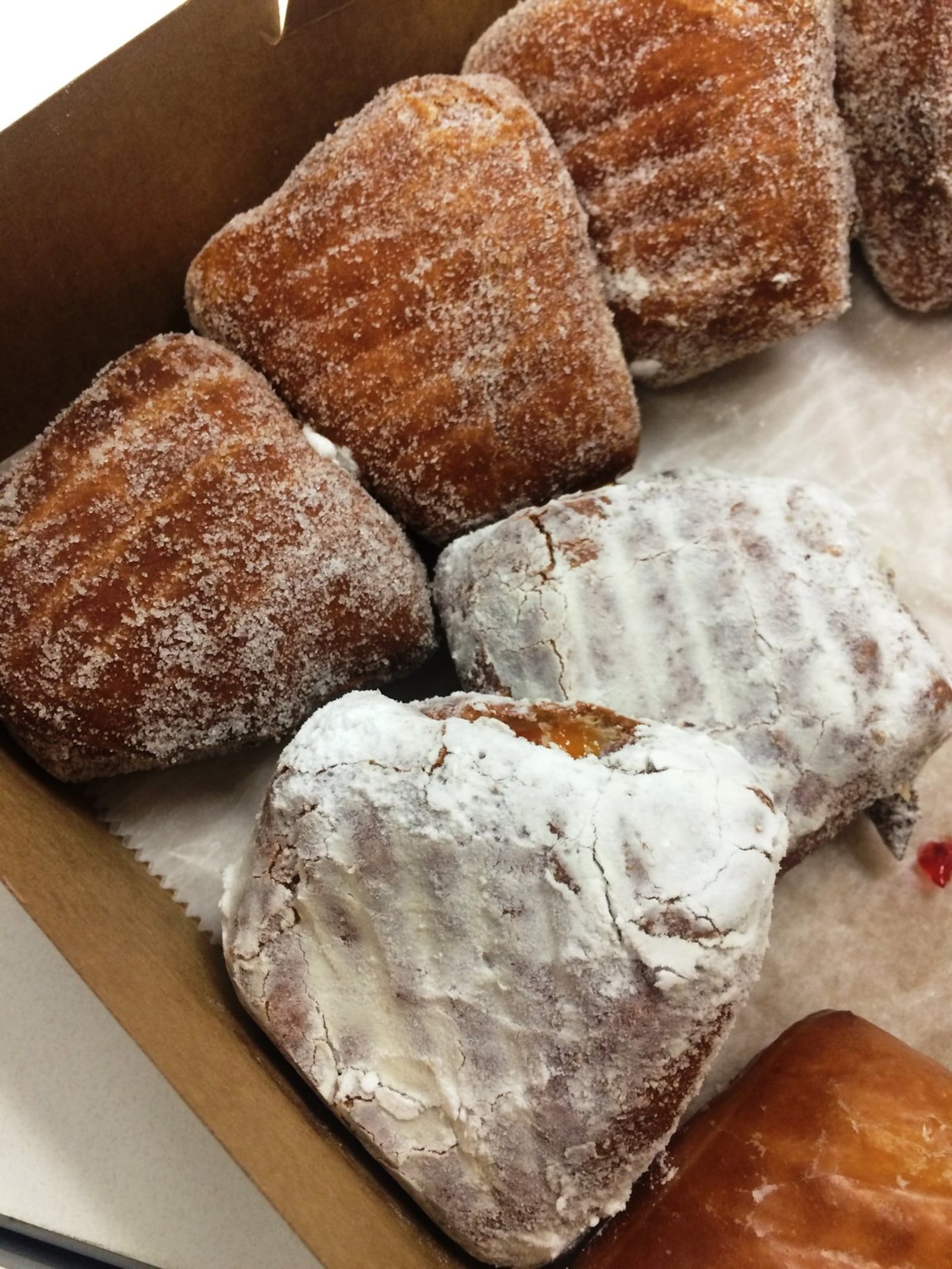 Pączki doughnuts from Evans Bakery.