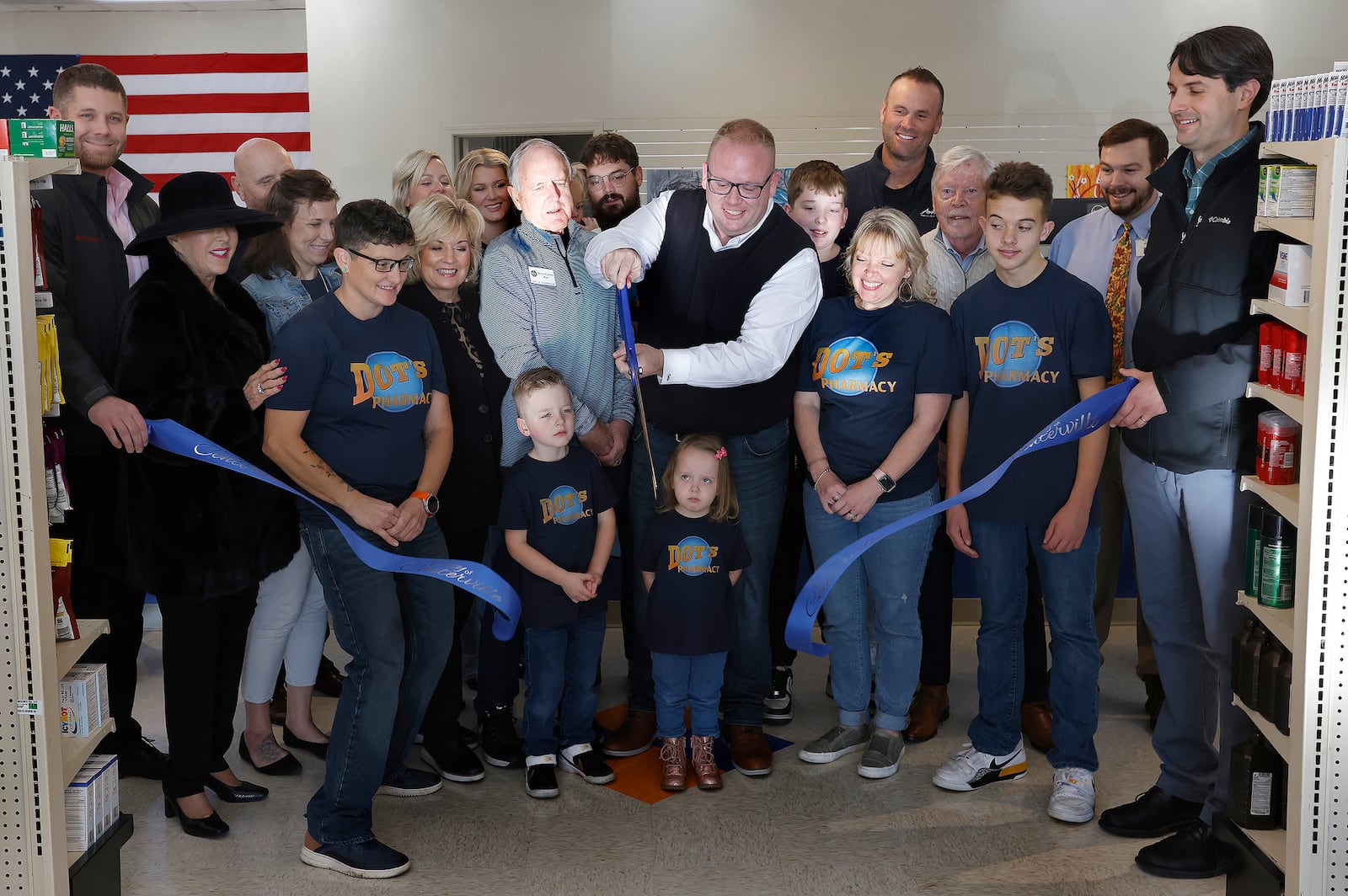 Dot's Pharmacy in Centerville held it's ribbon-cutting ceremony Tuesday, Nov. 26, 2024. The pharmacy is located next to the Dot's Market at 101 E. Alex Bell Road. MARSHALL GORBY\STAFF