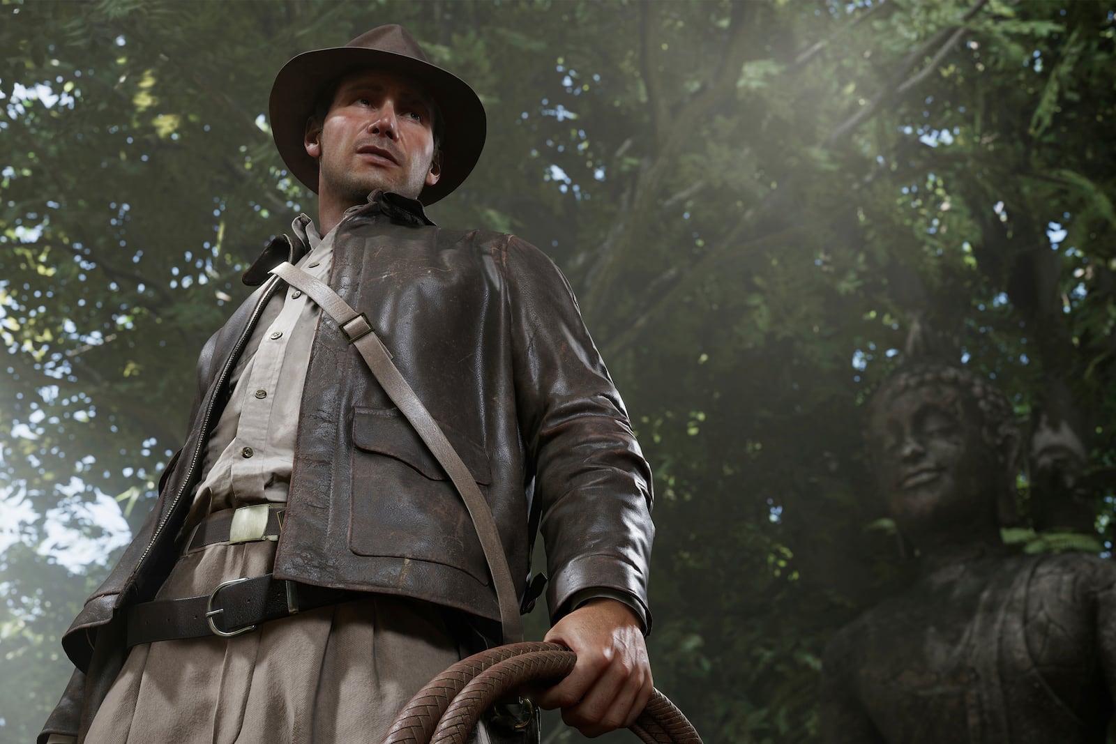 This screenshot released by Bethesda Works shows gameplay from "Indiana Jones and the Great Circle." (Bethesda Softworks via AP)