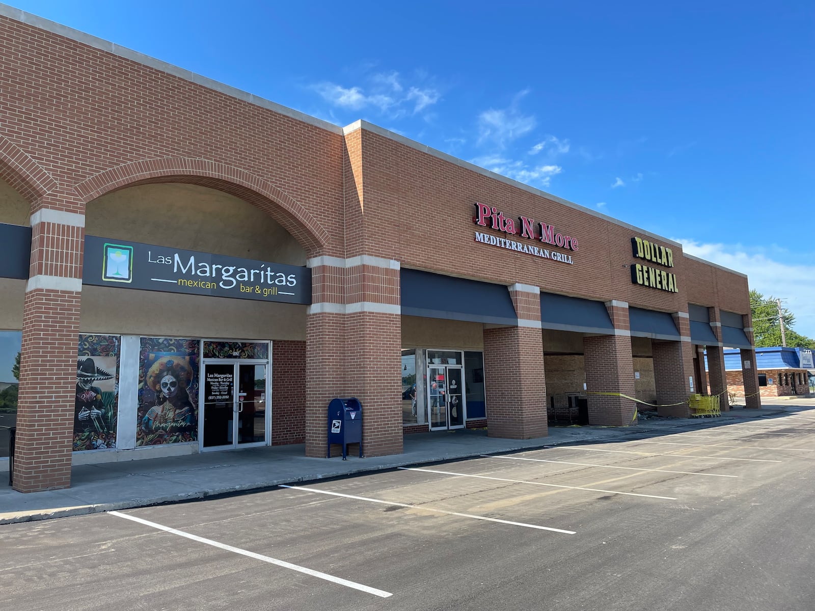 Two restaurants in Riverside, Pita N More and Las Margaritas Mexican Bar and Grill, are closed after a fire broke out at the Dollar General on Airway Road Sunday morning. NATALIE JONES/STAFF